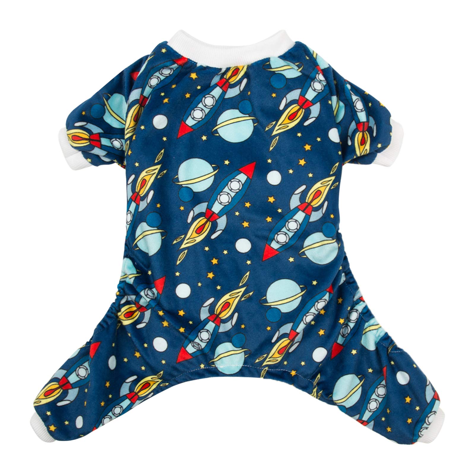 Cutebone Rocket Dog Pjs Medium Onesies Pet Clothes Jumpsuit Apparel Soft Pajamas P16M