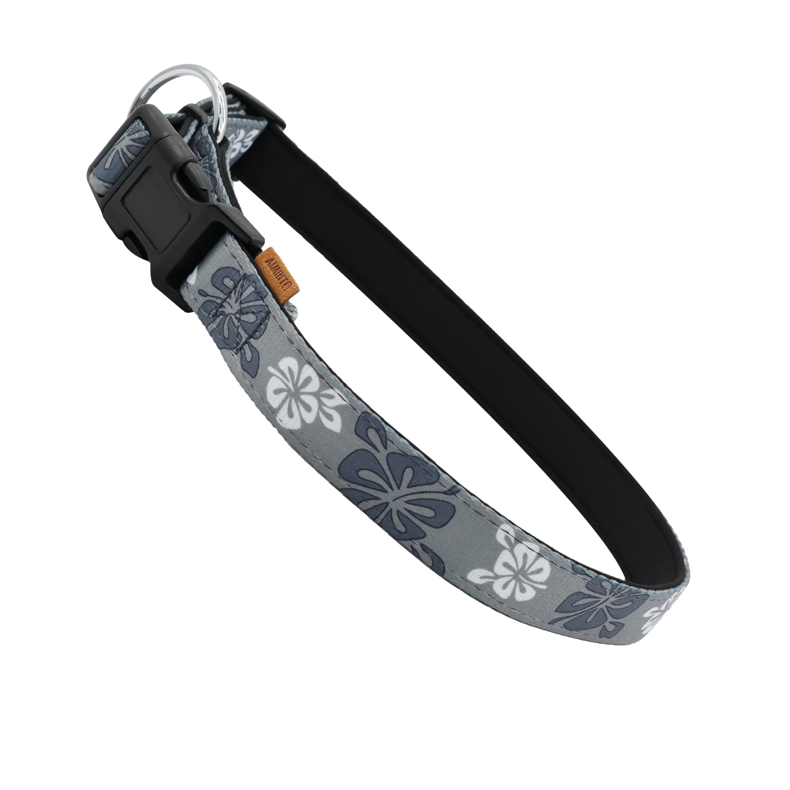 Aiminto Dog Collar, Cute Floral Pattern, Neoprene Padded And Adjustable Collar With Quick Release Buckle, Reinforced Structure (