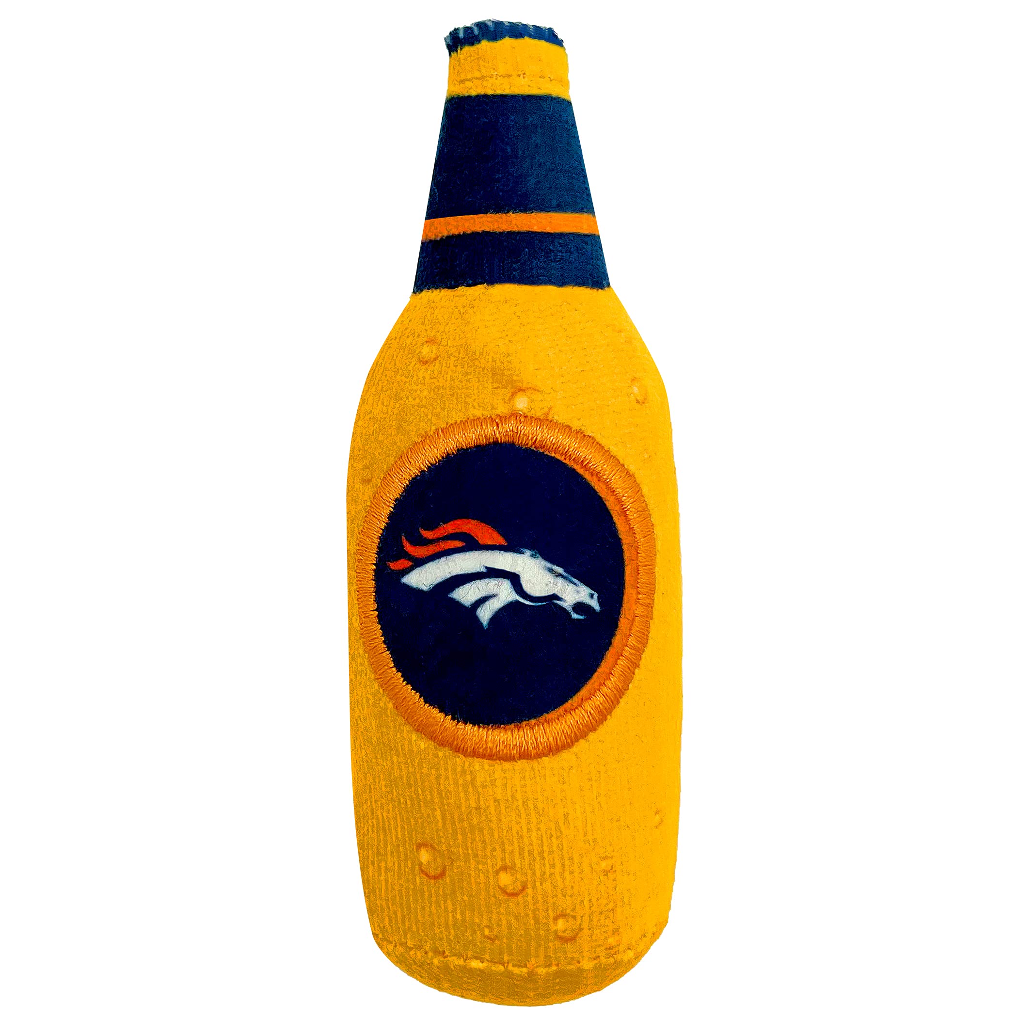 BEST PLUSH CAT TOY - NFL DENVER BRONCOS Complete Set of 3 piece Cat Toys filled with Fresh Catnip. Includes: 1 Helmet Cat Toy, 1