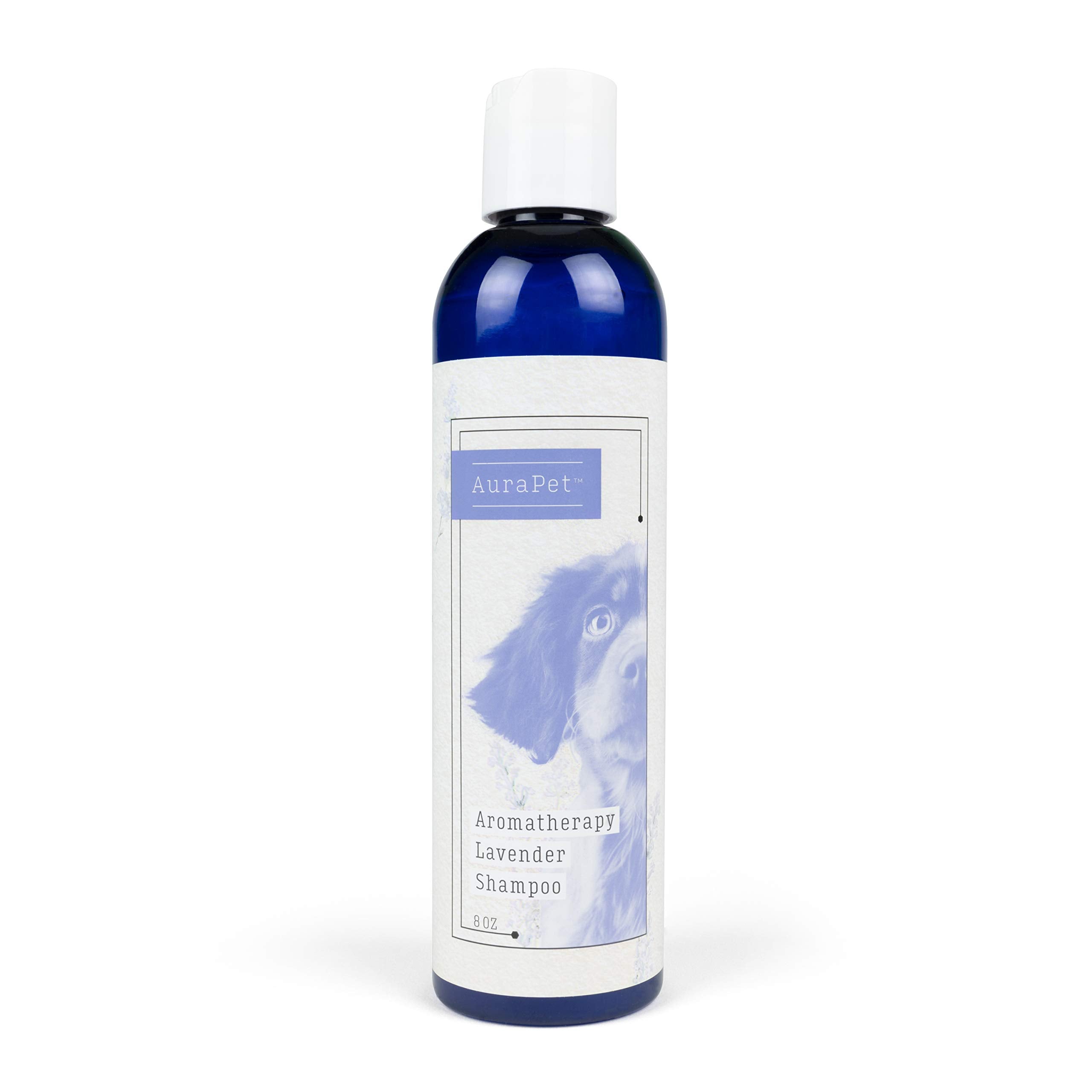 AuraPet Aromatherapy Lavender Shampoo for Dogs | 8 Oz Pet Shampoo for All Dogs, Great Calming Shampoo for All Dogs and Dogs with