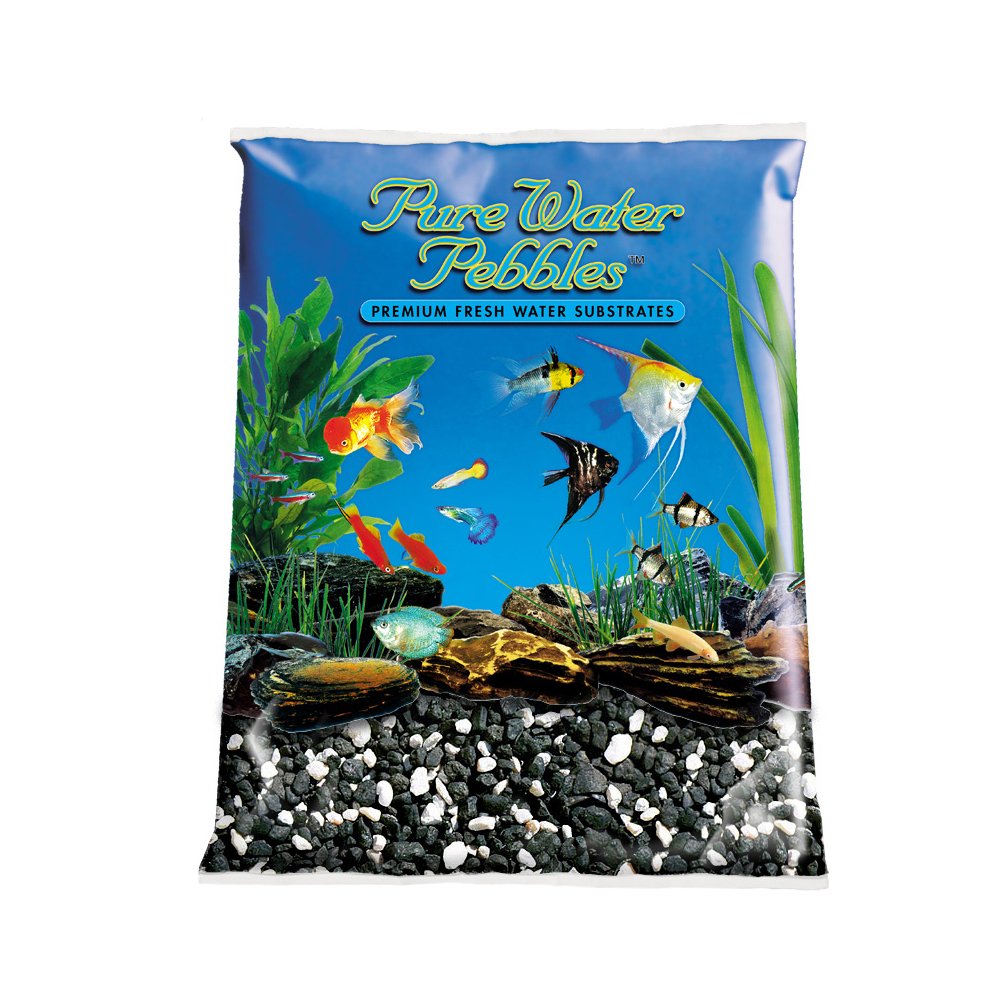 Pure Water Pebbles Aquarium Gravel, 25-Pound, Salt And Pepper