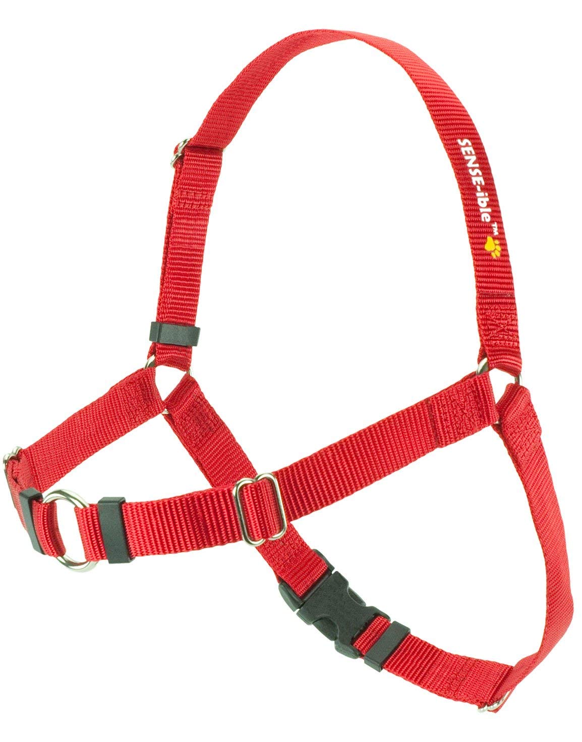 Soft Touch Concept Pulling Deterrent Body Ring, L, Red [Dog Harness]