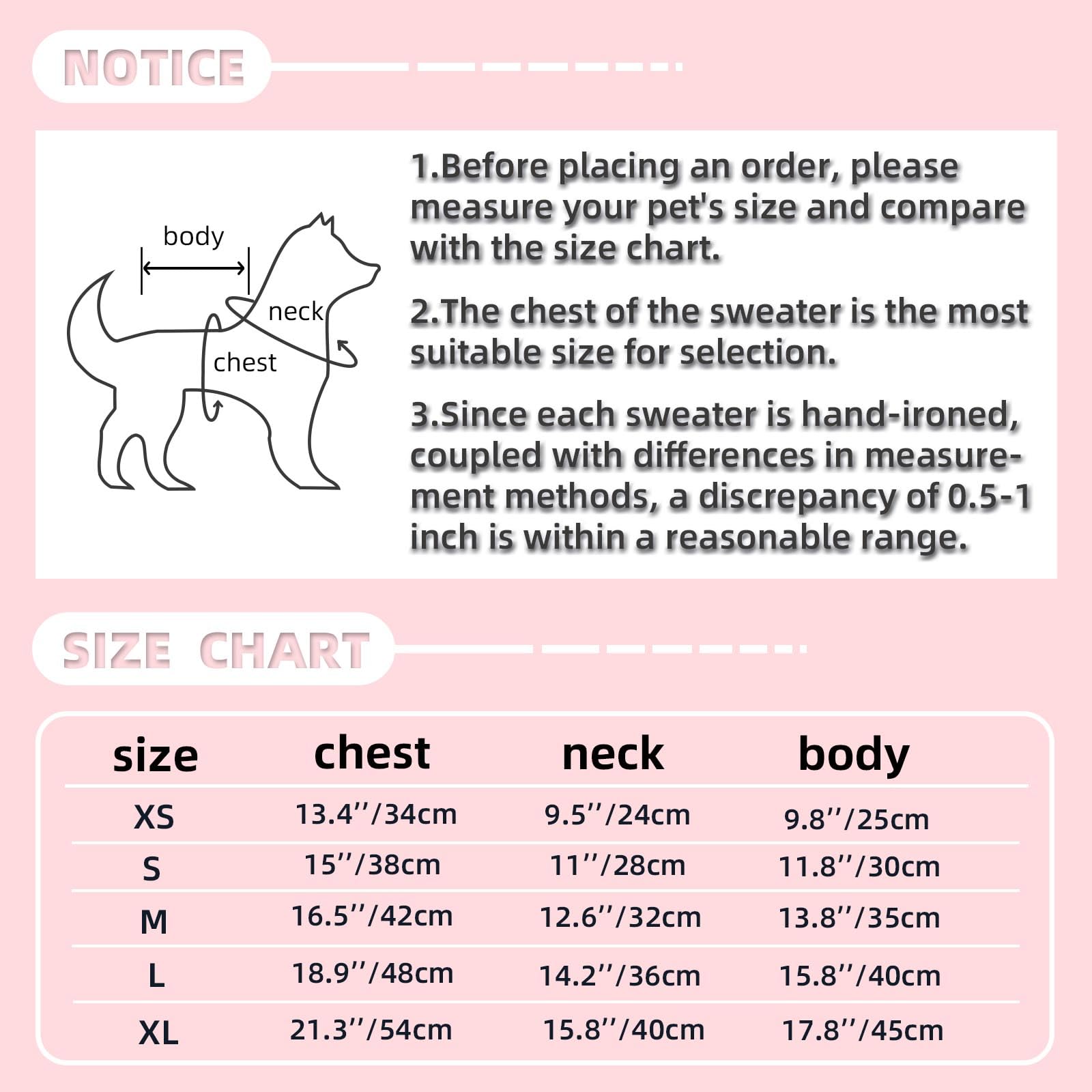 Dog Warm Winter Sweater Mengmengda Pet Dog Clothes Dog Knitwear For Small To Medium Dog Outfits (Pink Xl)