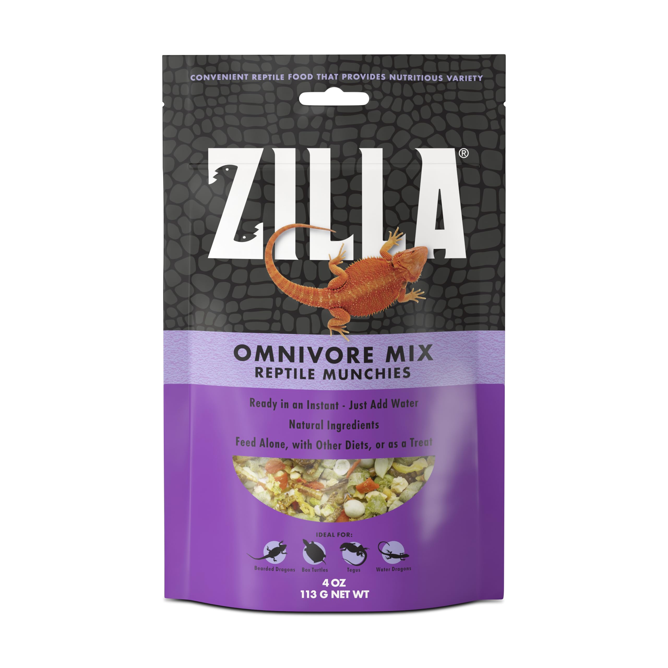 ZIL 4OZ REPTILE MUNCH OMNI FOOD