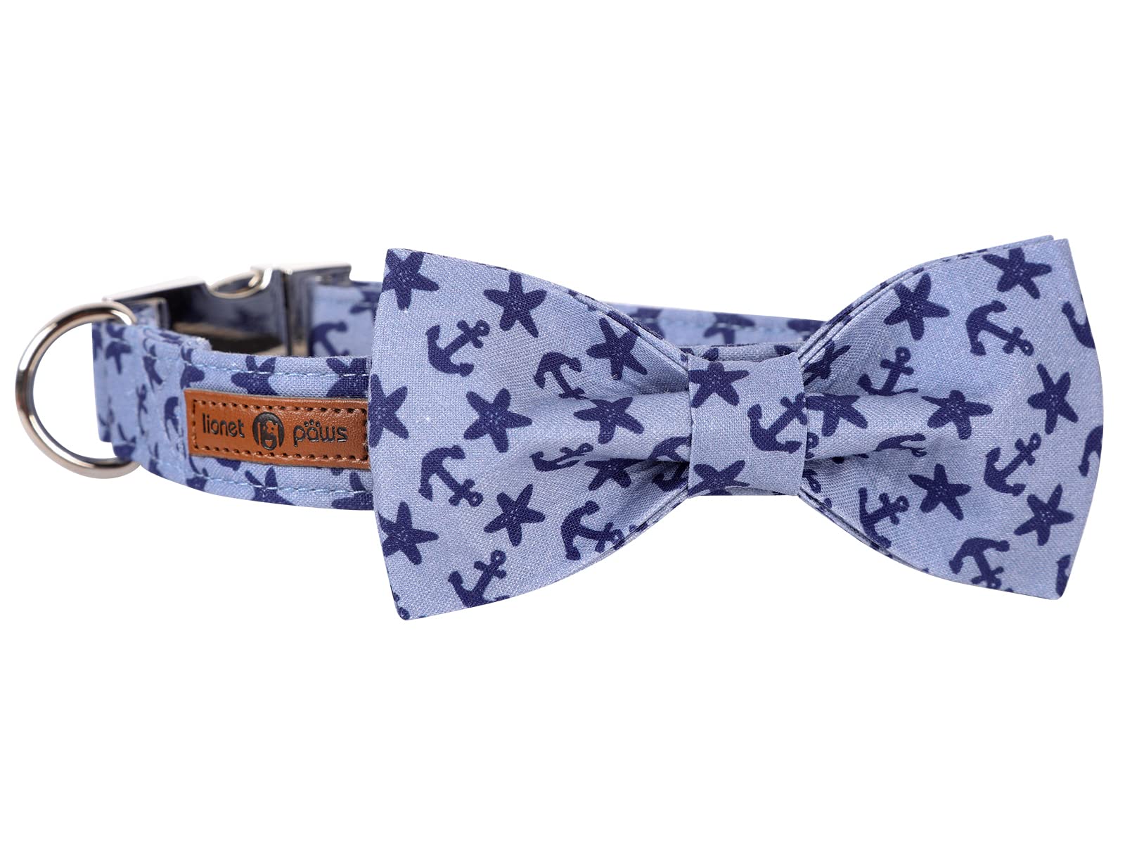 Lionet Paws Dog Collar With Bowtie, Summer Bowtie Collar For Dog,Adjustable Comfortable Dog Collar Gift For Puppy Small Medium Large Dog