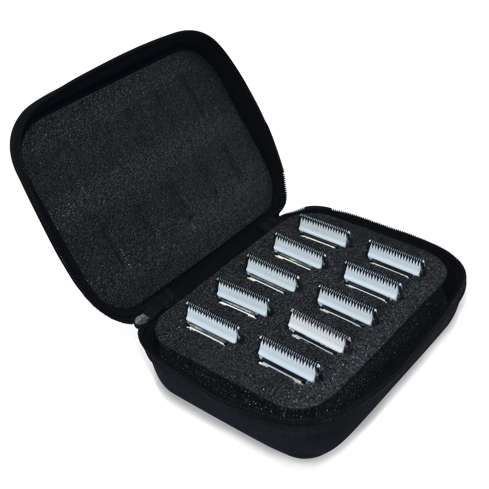 10 Pack Detachable Pet Dog Grooming Clipper Ceramic Blade Sets,Compatible with Andis Size 10 Cut Length 1/16''(1.5mm),Compatible