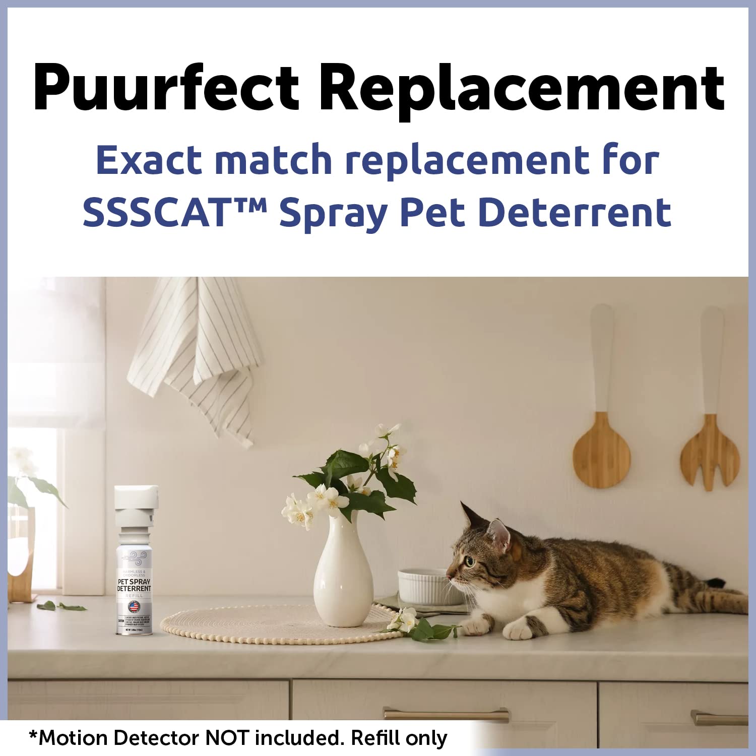 Berkland [2 Pack] Refill for PetSafe SSSCat Spray Deterrent Device - Non-VOC Dog & Cat Spray Deterrent - Family-Safe Cat Deterre