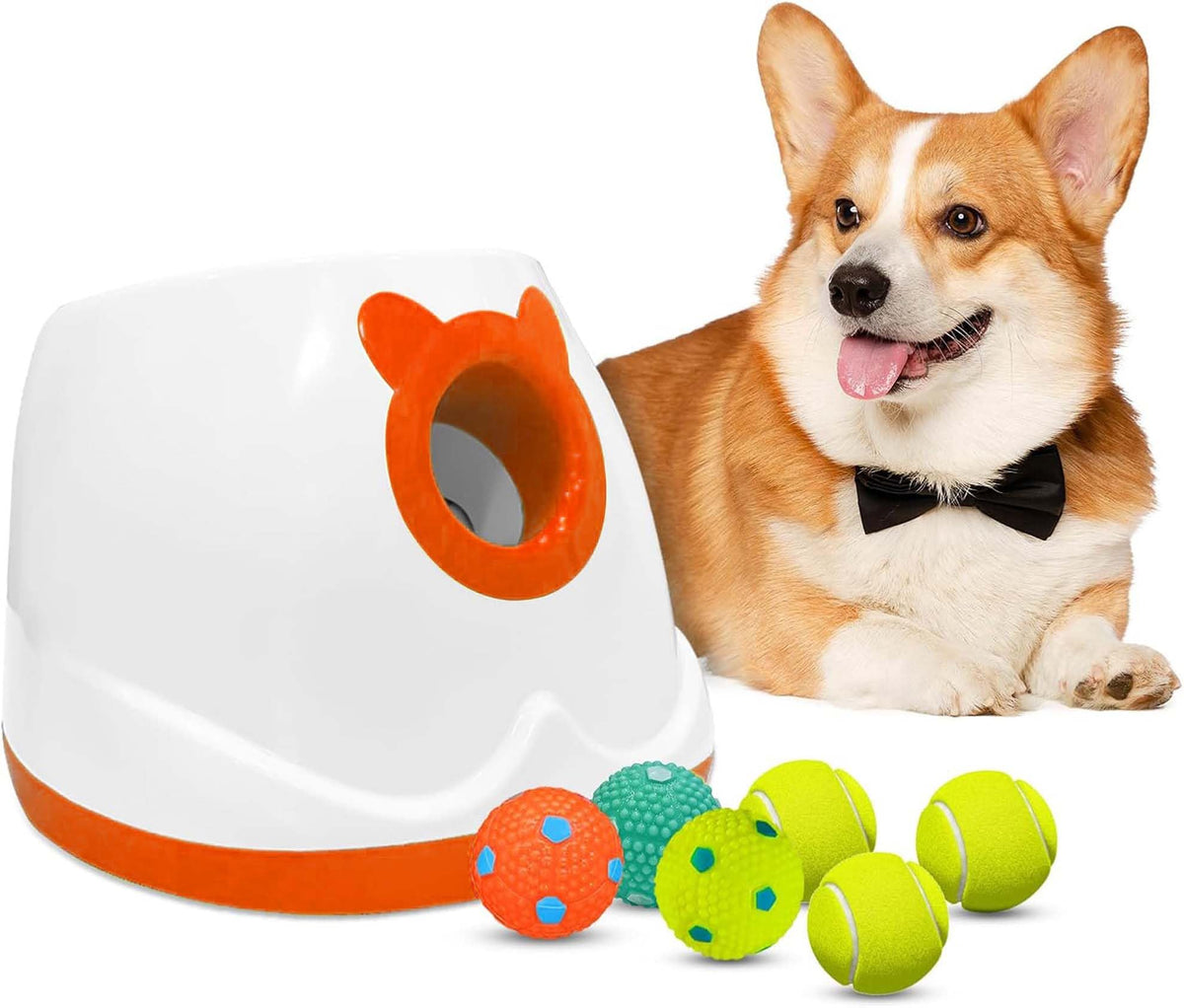 Vivicreate Automatic Dog Ball Launcher - Interactive Dog Ball Thrower For Small & Medium Dogs, Adjustable Distance, Fun Fetch To