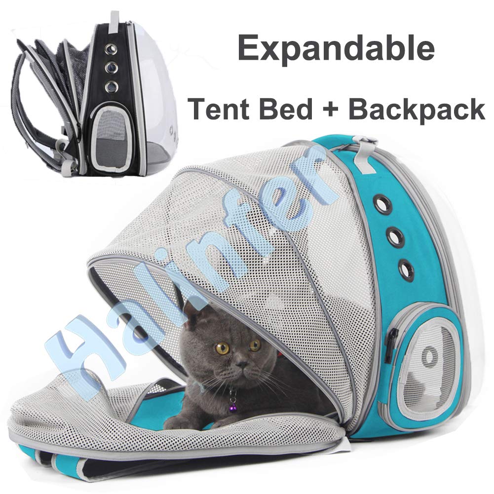 Cat Travel Backpack With Fan, Fit Up To 20 Lbs, Space Capsule Astronaut Clear Bubble Window Pet Backpack For Kitten And Small Pu
