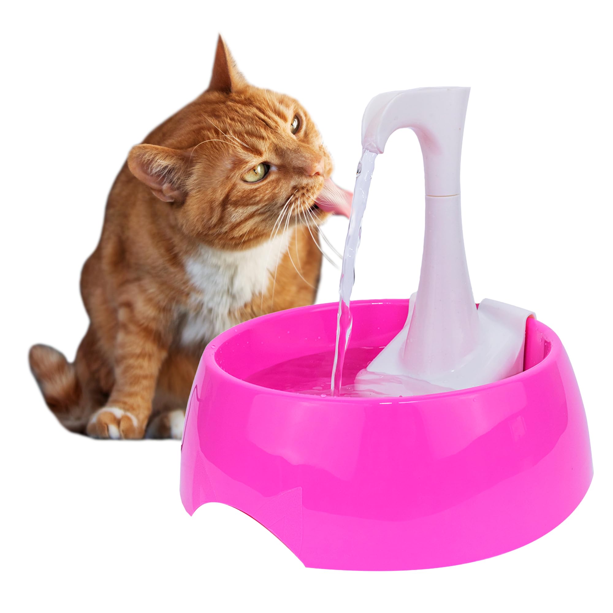 Aqua First Pet Water Fountain - Automatic Drinking Bowl for Cats and Dogs - Light and Portable - Replaceable Filters - Ergonomic