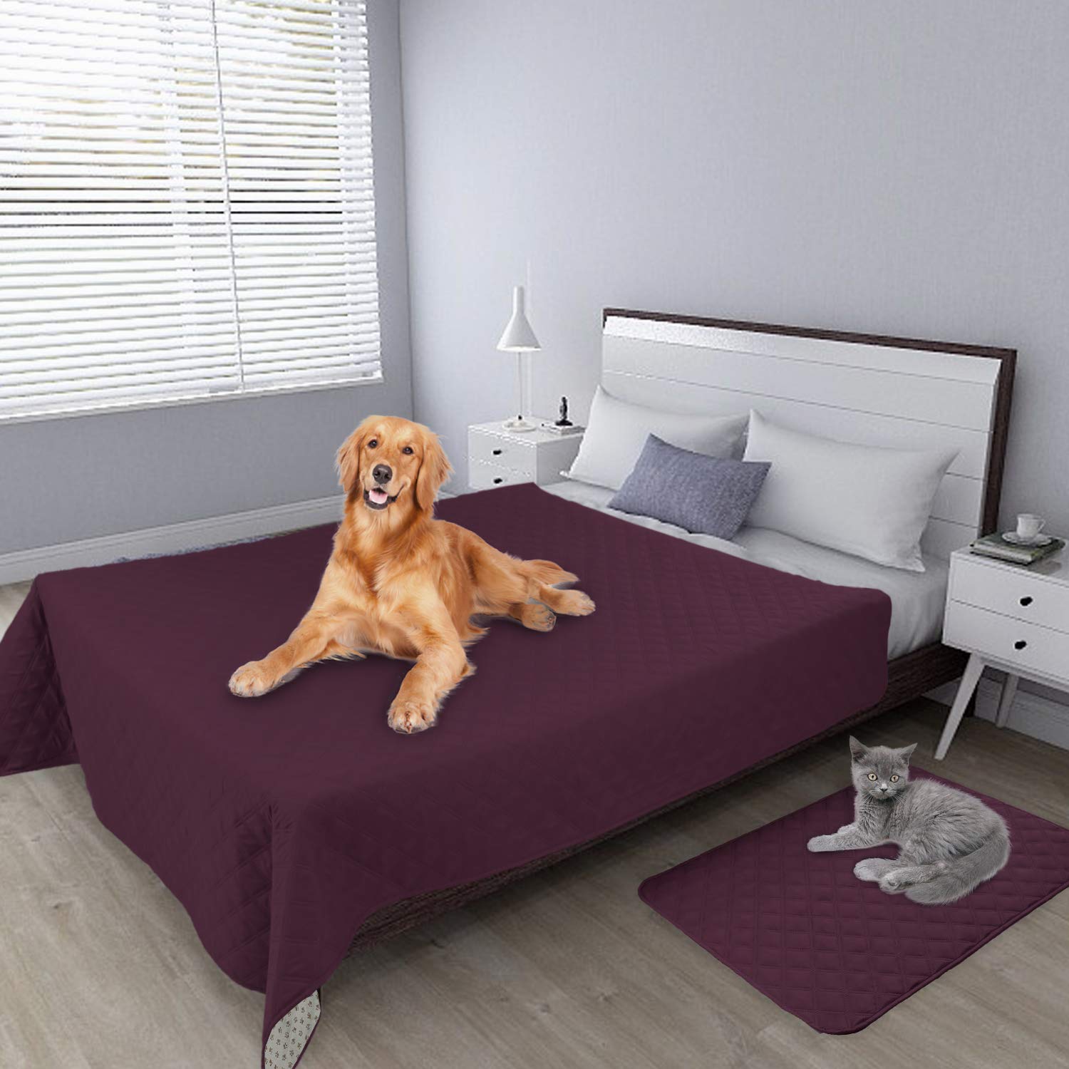 Easy-Going 100% Waterproof Dog Bed Cover, Non-Slip Pet Blanket For Furniture, Washable Couch Cover, Repleasement Sofa Cover (68X