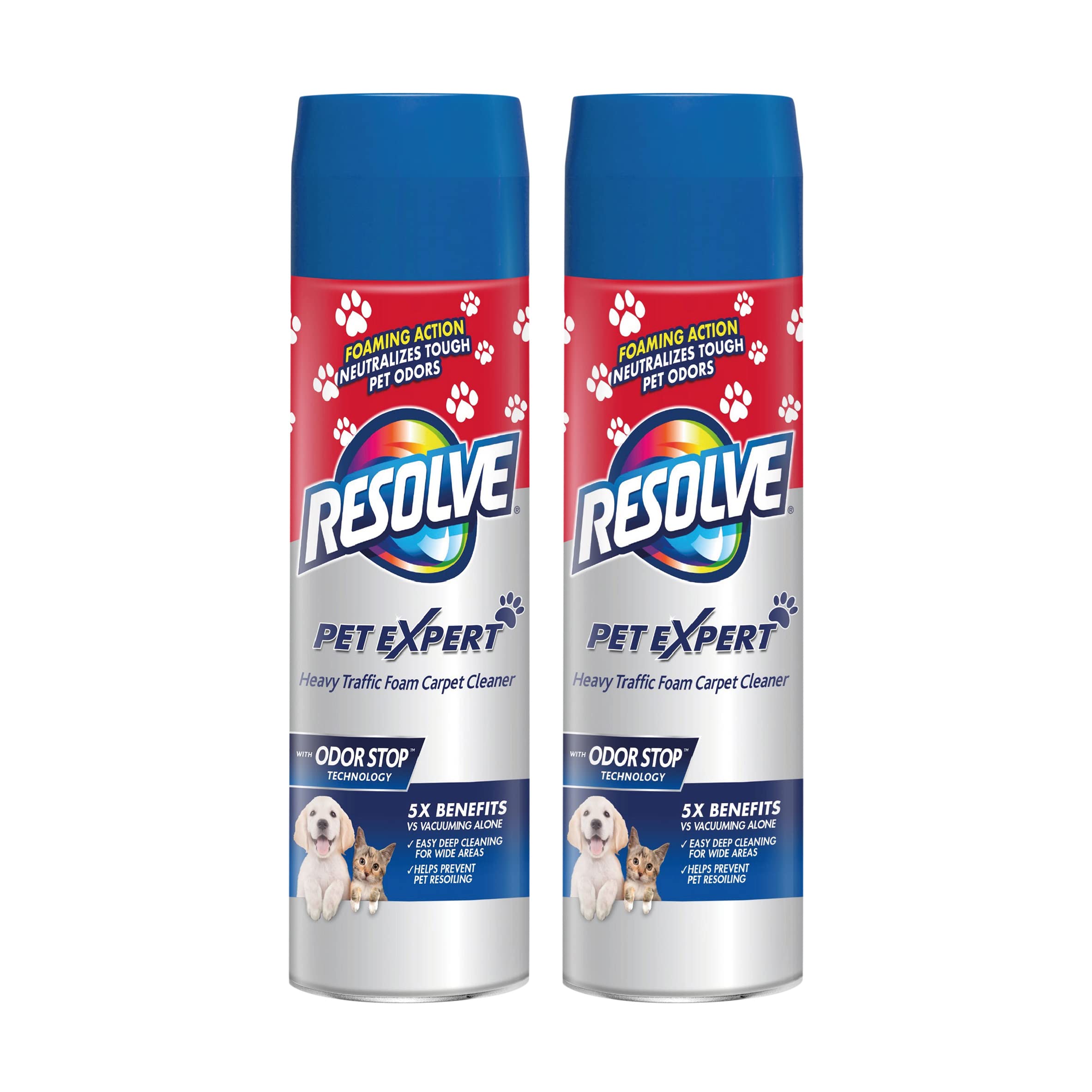 Resolve Pet Expert High Traffic, Carpet Foam, 22 Oz (Pack Of 2)