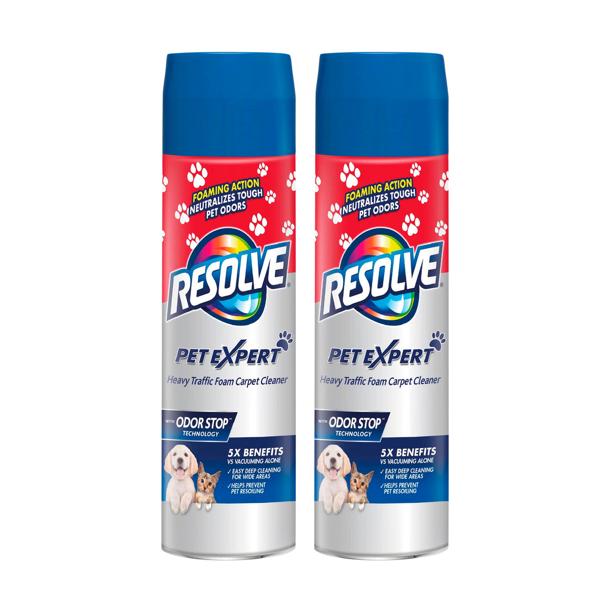 Resolve Pet Expert High Traffic, Carpet Foam, 22 Oz (Pack Of 2)