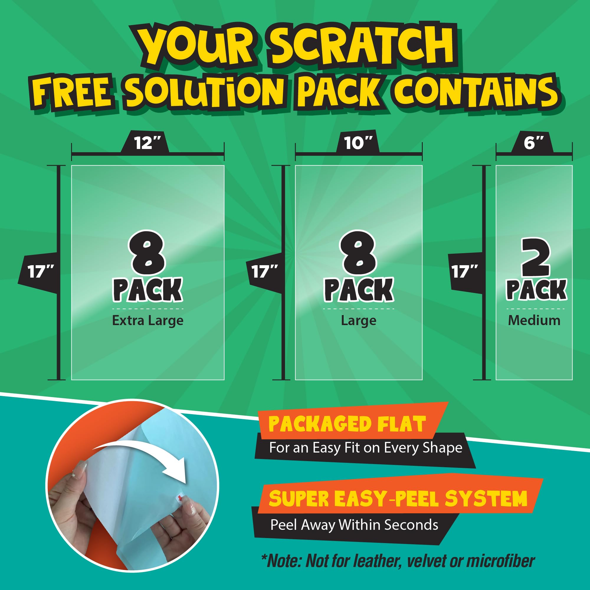 18 Pack Anti Cat Scratch Deterrent For Furniture - Transparent Clear Double Sided Anti Scratch Cat Tape For Furniture. Effective