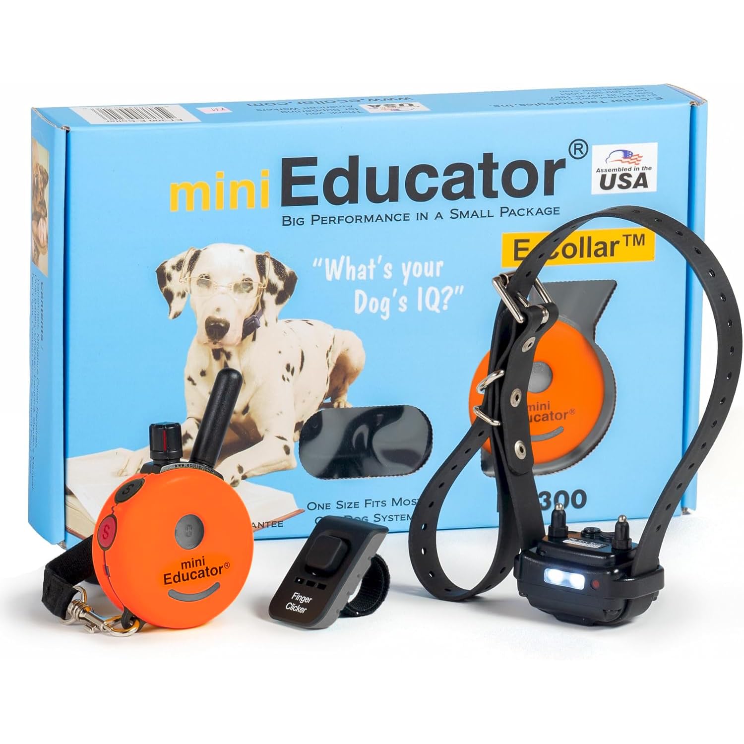 E-Collar Mini Educator ET-300 Remote Dog Training Collar - 1/2 Mile Range, Waterproof & Rechargeable, 100 Levels + Vibration + T