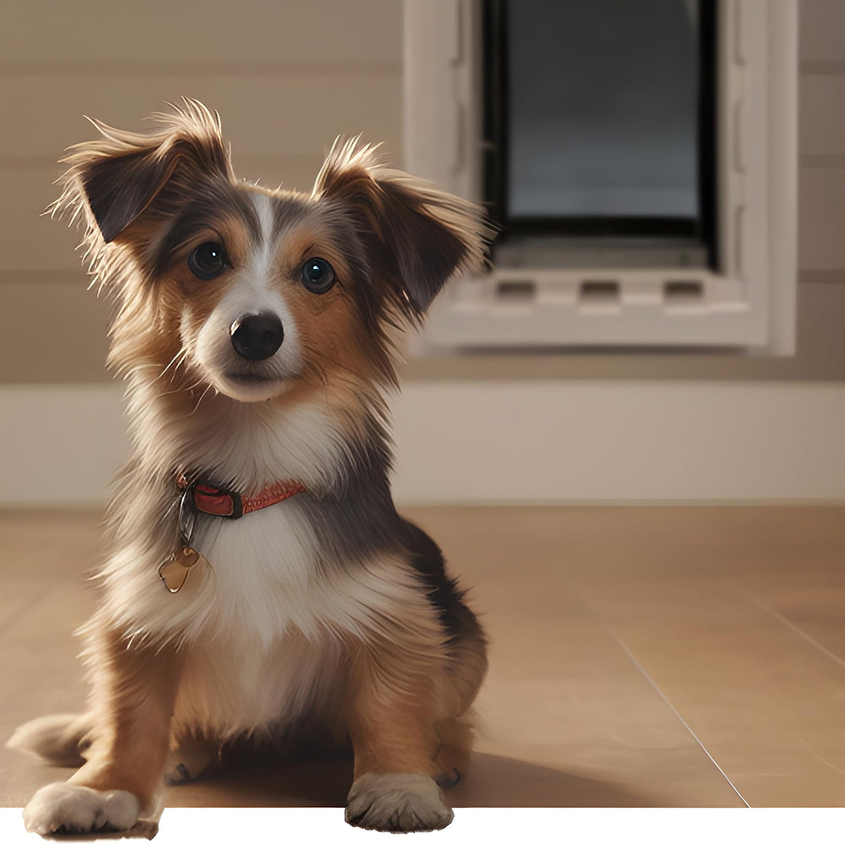 Ideal Pet Products Designer Series Ruff-Weather Pet Door With Telescoping Frame, Small 5'' X 9.25'' Flap Size
