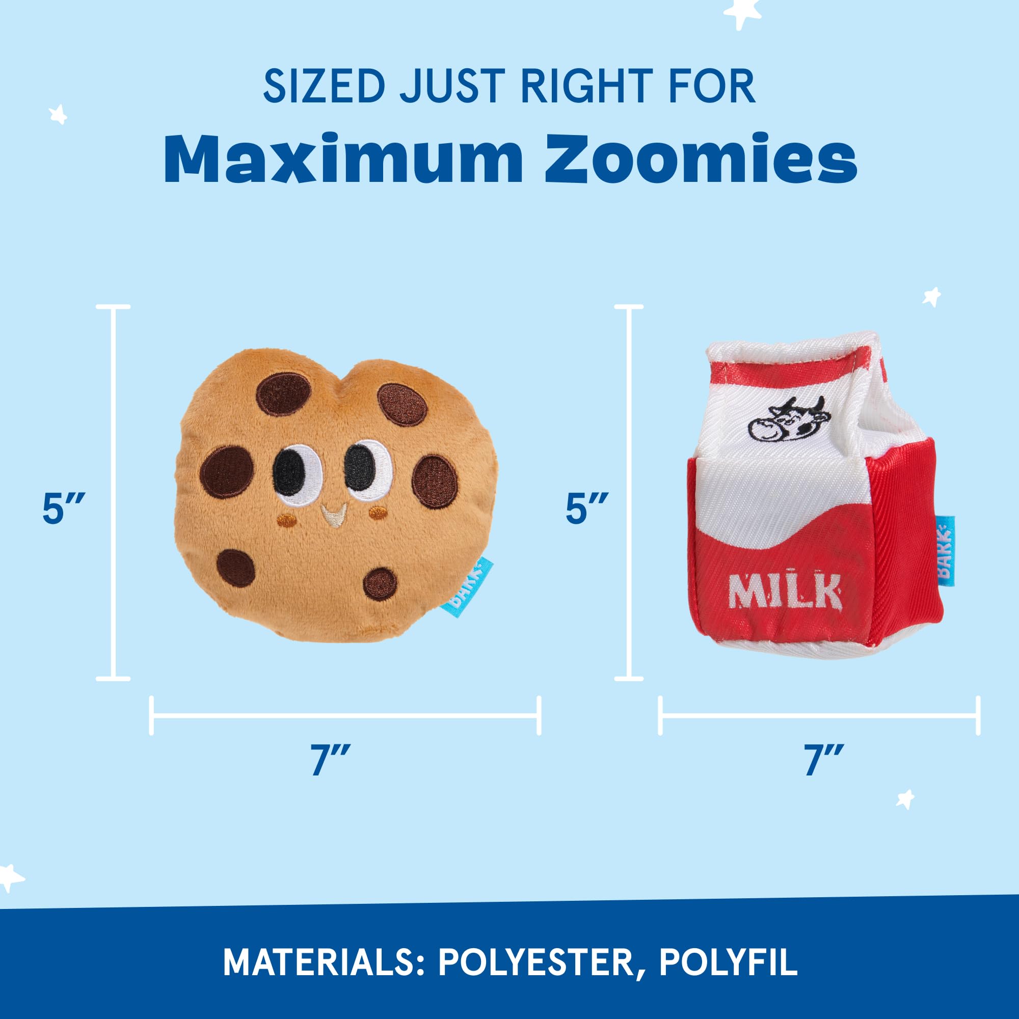 Barkbox Afterschool Snack Pack Dog Toy Bundle - Squeaky Dog Toys - Plush Dog Toys - Puppy And Pet Toys For Small Dogs