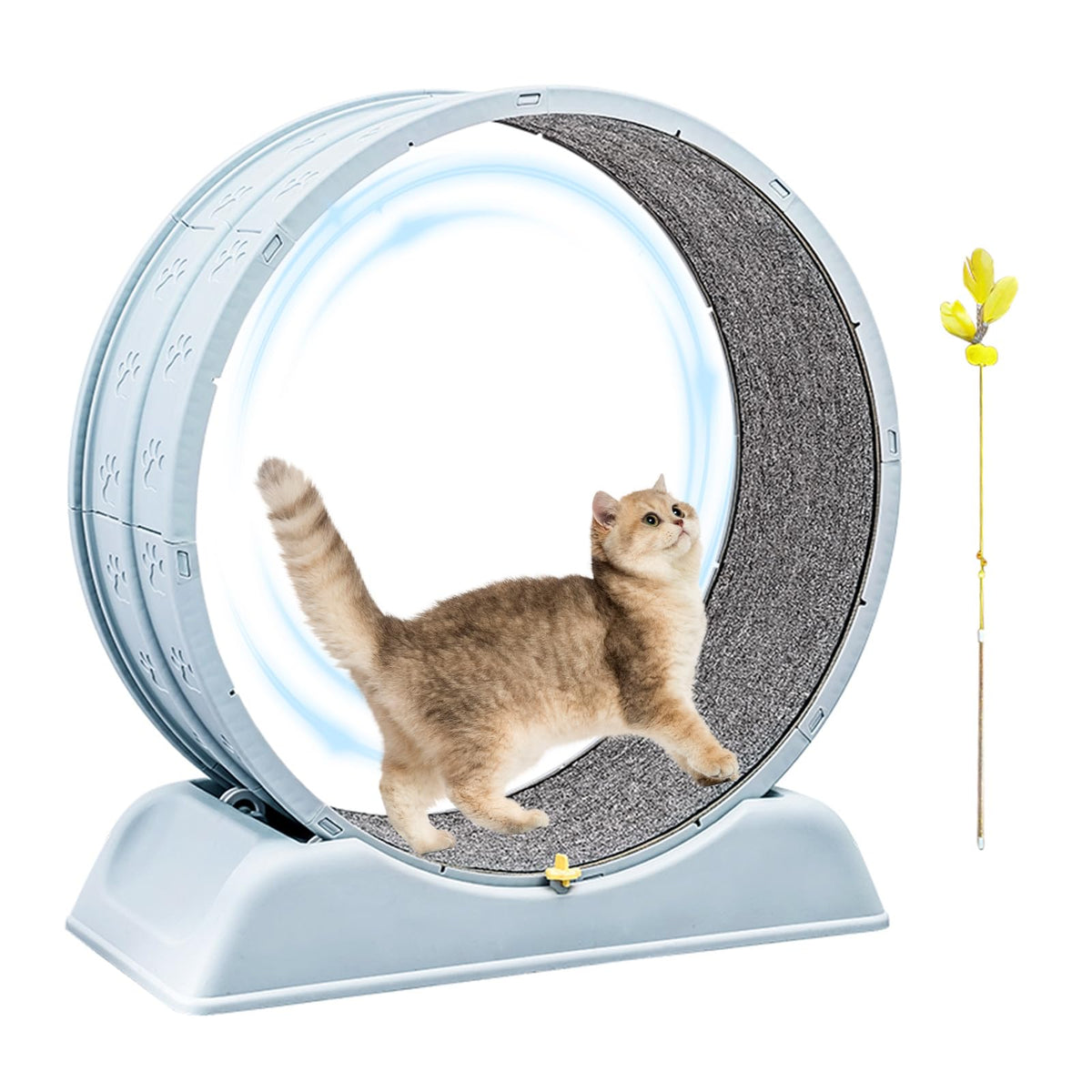 Goosheep Cat Wheel Exerciser Cat Treadmill Cat Wheels For Indoor Cats Exercise Wheel Indoor Cat Running Wheels For Indoor Cats B