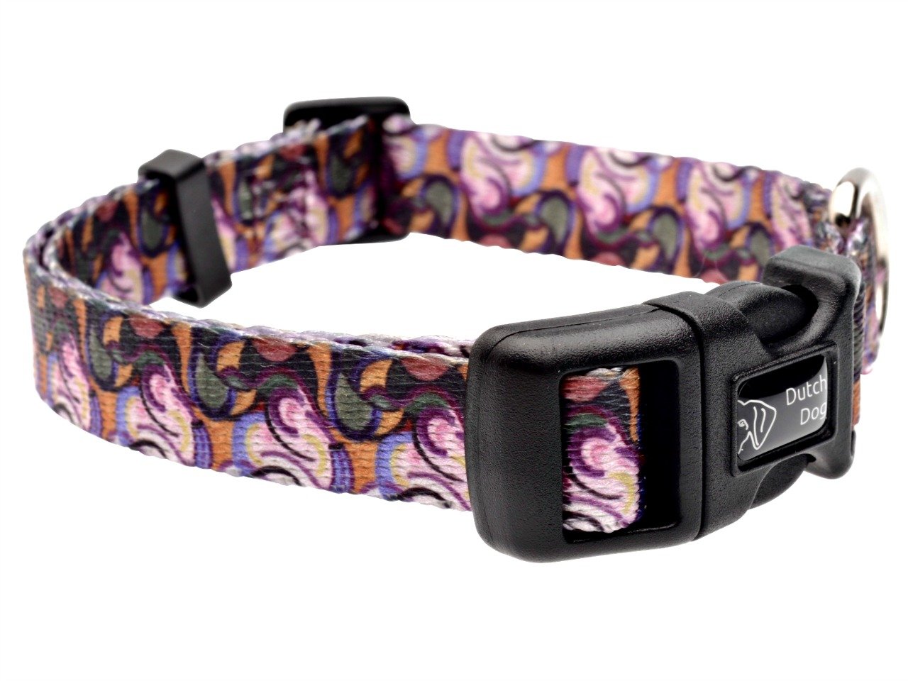 Doggyride Fashion Dog Collar, 10 By 15-Inch, Van Heemskerck Bild84, Pink/Purple