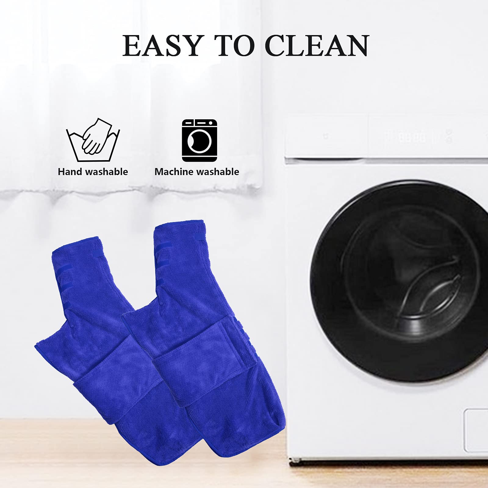 Geyecete Dog Bathrobe Towel Dog Drying Coat-Dry Fast Dog Bag-Pineapple Grid Fast Drying Super Absorbent Pet Dog Cat Bath Robe Towel-Blue-Xxl