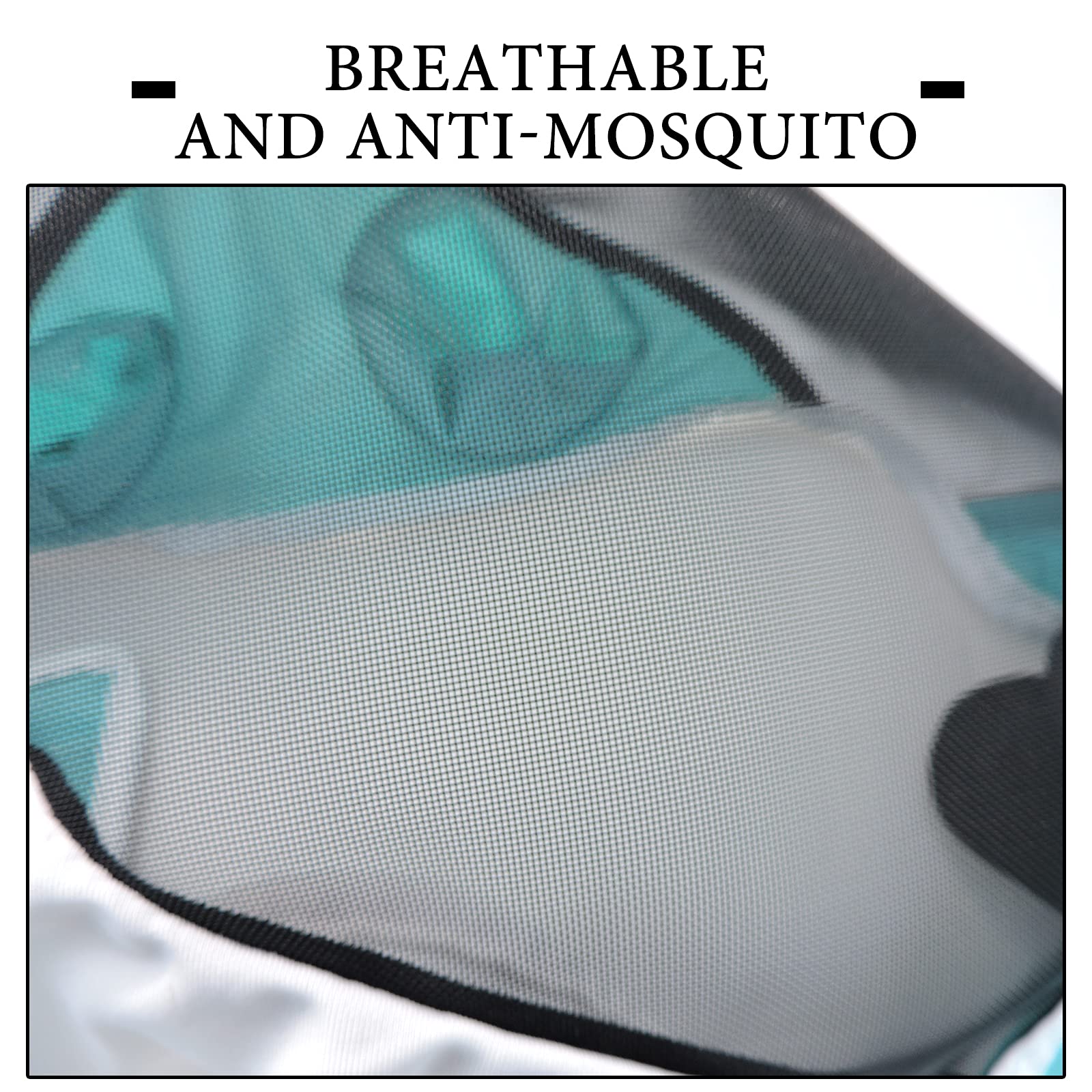 Andiker Soft Mesh Horse Fly Mask with Ears, Breathable Horse Face Mask Protect Eyes and Face (Green, Medium)