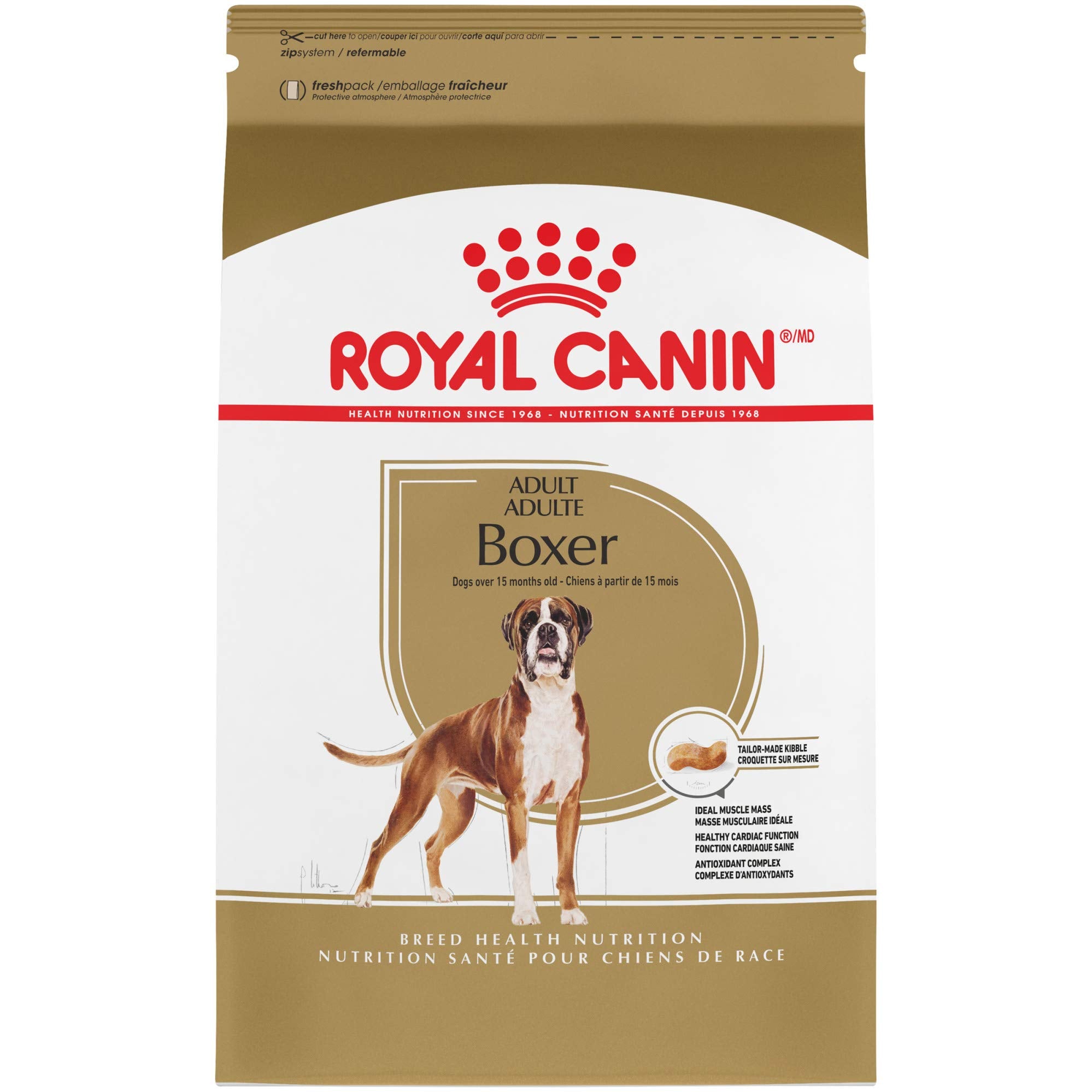 Royal Canin Boxer Adult Dry Dog Food, 17 lb Bag - Nutrient-Rich Formula for Boxers