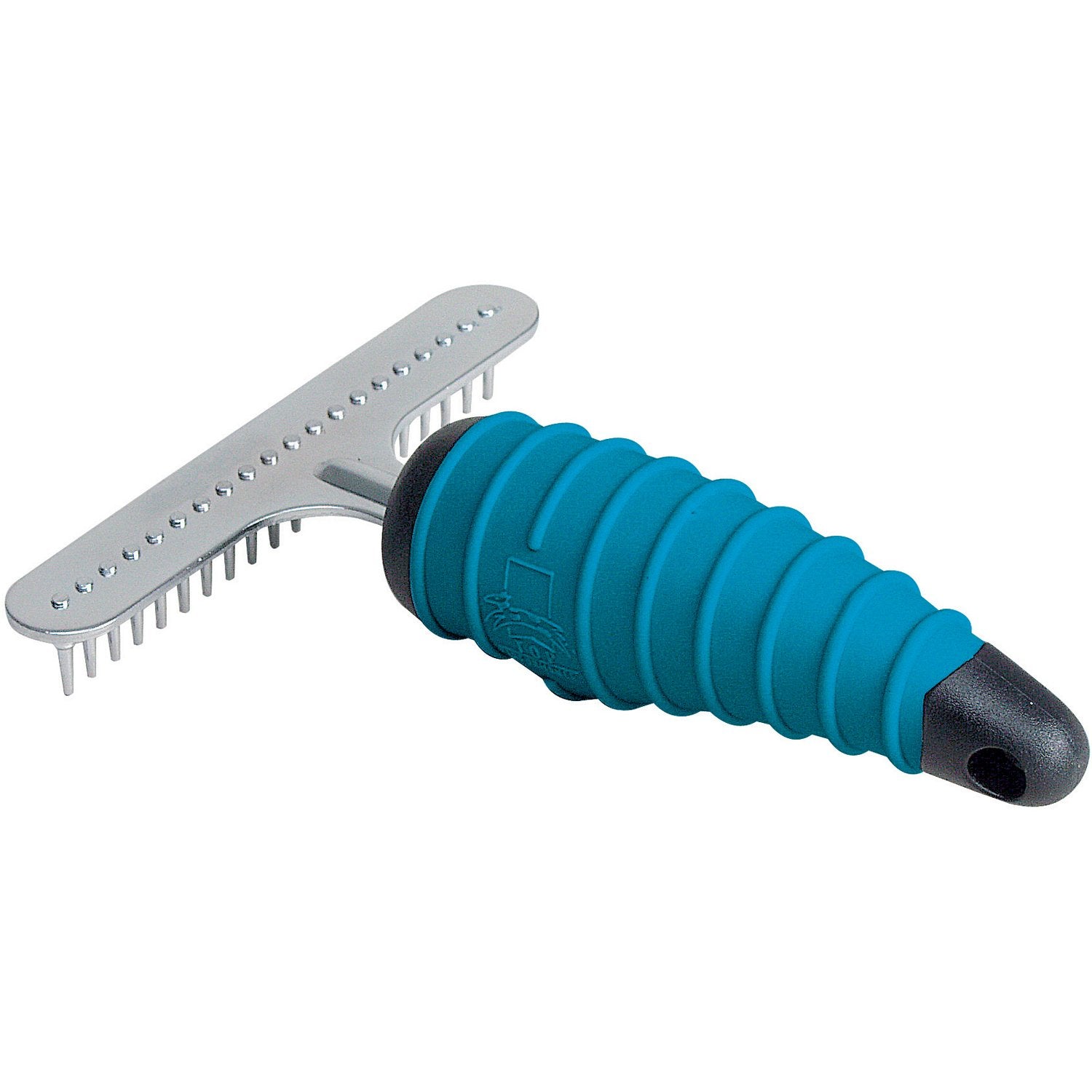 Master Grooming Tools Ergonomic Undercoat Rakes - Efficient Tools for Grooming Dogs, Short Pins, Black