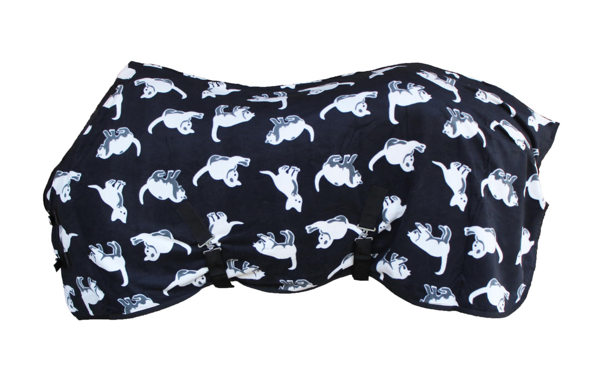 Challenger 68'' Horse Soft Fleece Cooler Exercise Blanket Wicks Moisture Winter Liner 43Ee02
