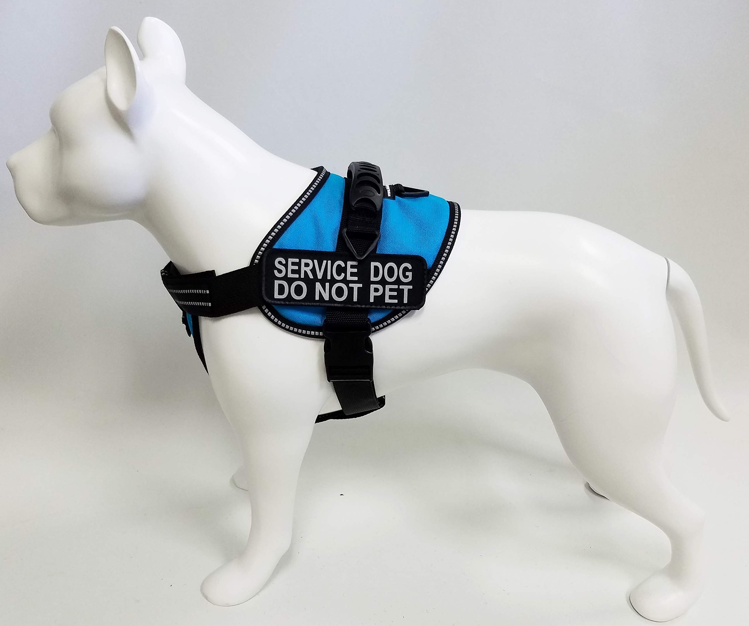 Activedogs Service Dog Vest - Padded Air-Tech Harness, Reflective - Extra Small For Small Service Animal, Xs 16'-20', Aqua