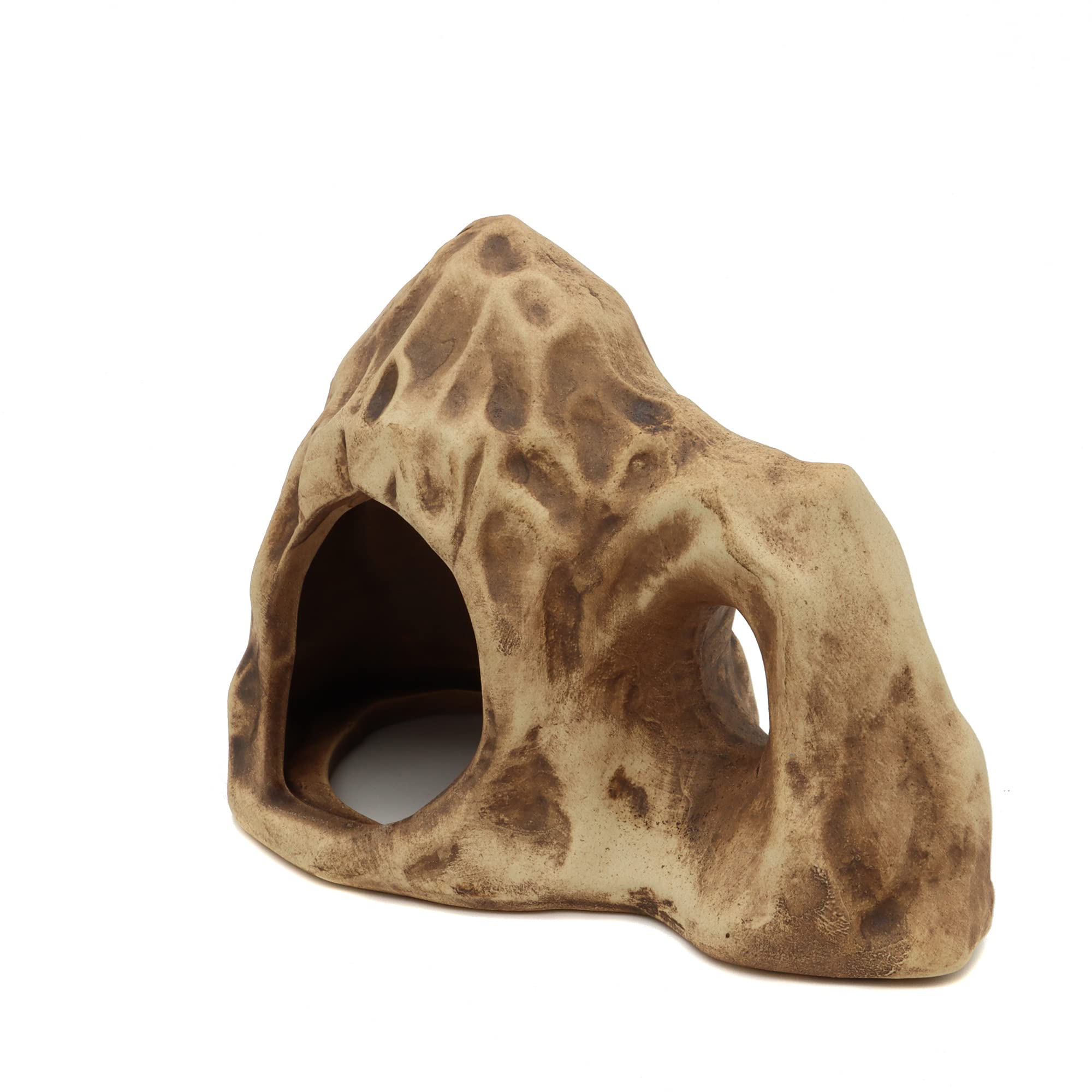 Alegi Aquarium Ceramic Decoration Mountain, Cave Rock For Cichlids, Betta Fish Tank (Mountain 2)