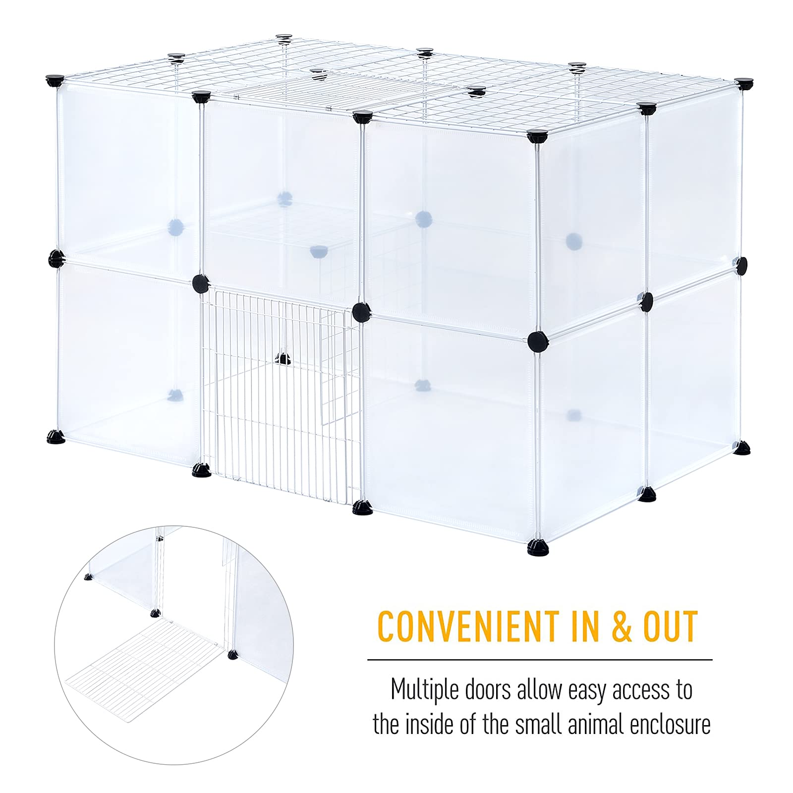 Brian & Dany Pet Playpen Indoor, Small Animal For Kitten Playpen, Guinea Pig Hedgehog Cages, Play Pen For Hamster Rabbit Bunny C