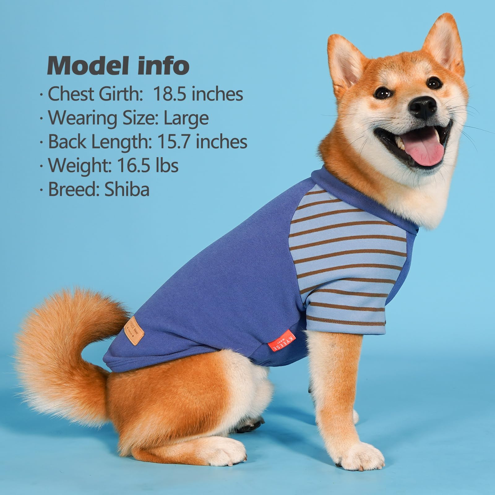 Kyeese 2Pack Dog Sweaters Comfort Pet Sweaters For Large Dog Stretchy Pets Sweater Large Size Dogs Pets Coats Dogs Clothes Soft