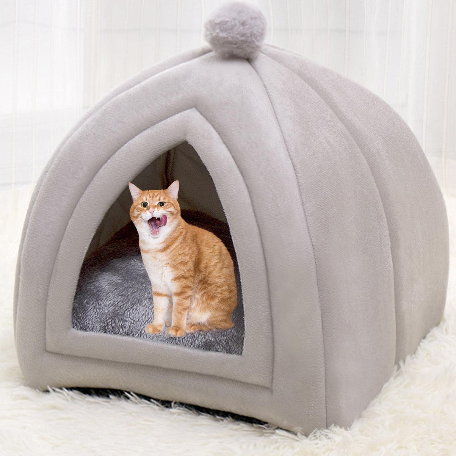 APIRILY Portable Cat House for Indoor Cats Nest Dog Kitten Warm Winter S | Pet Supplies | Cat Supplies | Beds