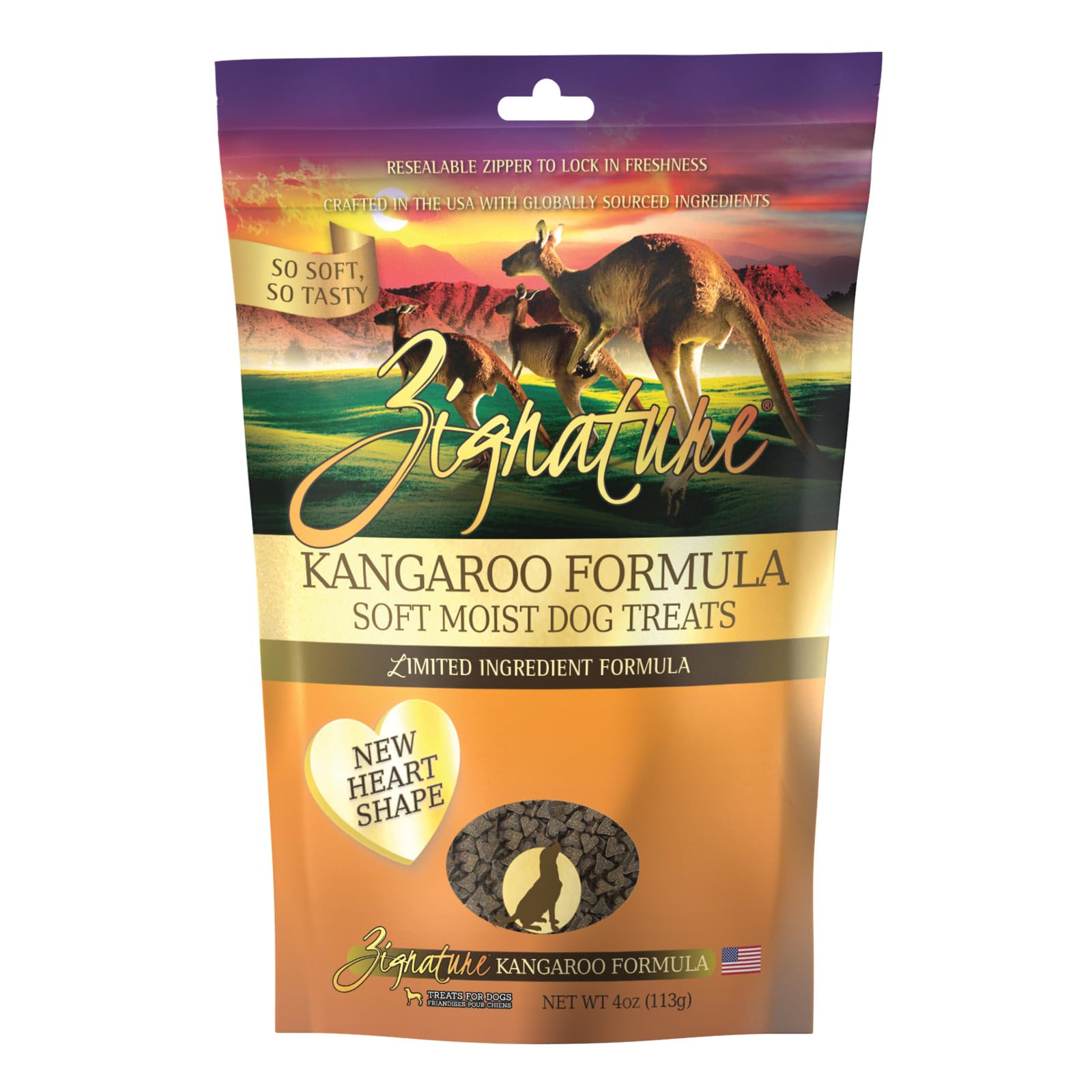 Zignature Kangaroo Soft Moist Treats for Dogs