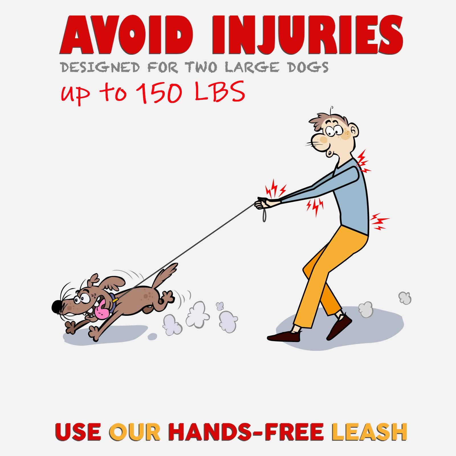 Double Dog Leash For Large Dogs | Hands Free Dog Leash 2 Dogs | Waist Dog Leash For Large Dogs | Two Dog Leash For Large Dogs | Leash For Big Dogs | Hands Free Running Dog Leash | Dog Accessories
