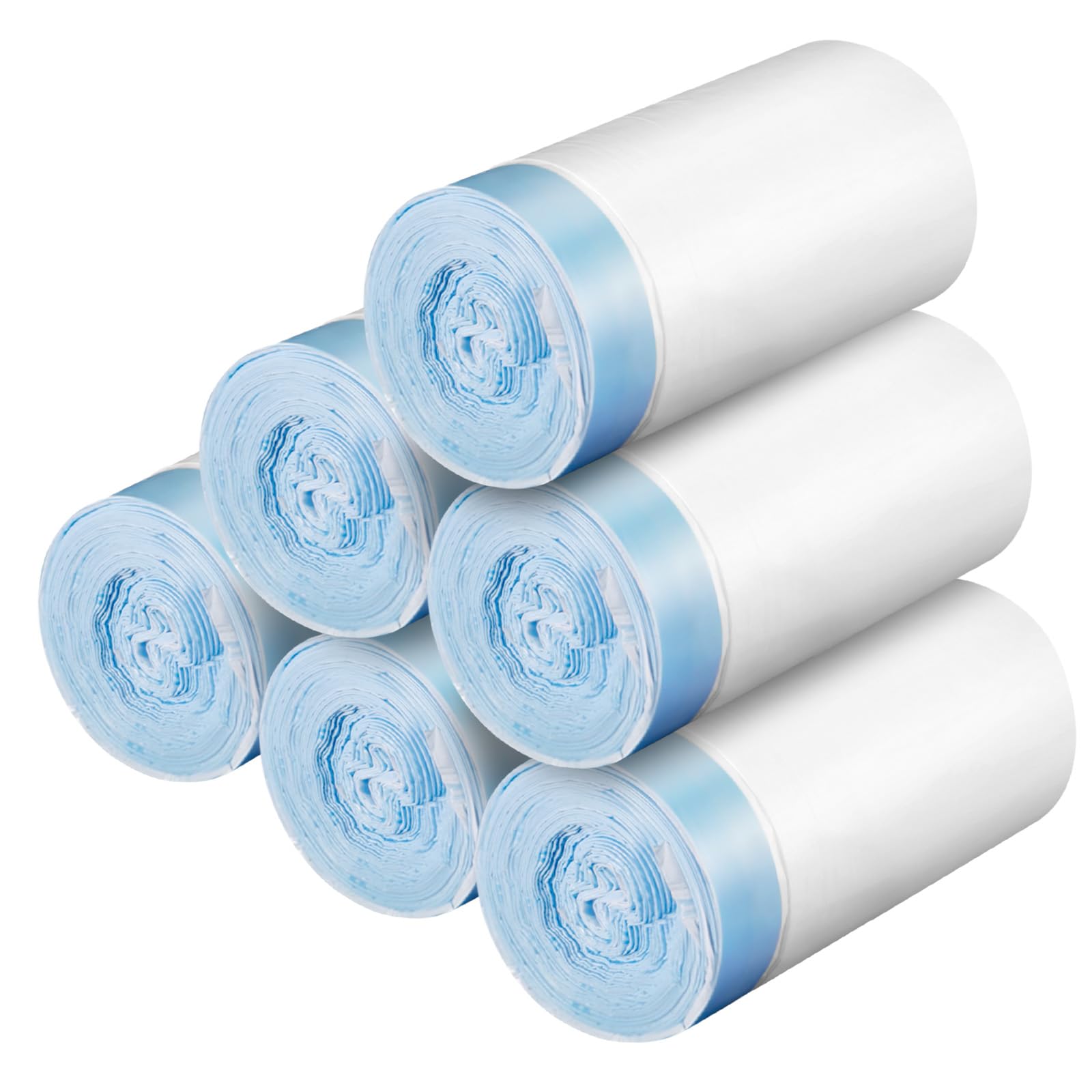 80 Count Waste Bags For Self-Cleaning Cat Litter Box, Replacement Extra Large Cat Litter Box Liners, 4 Rolls Drawstring Trash Ba