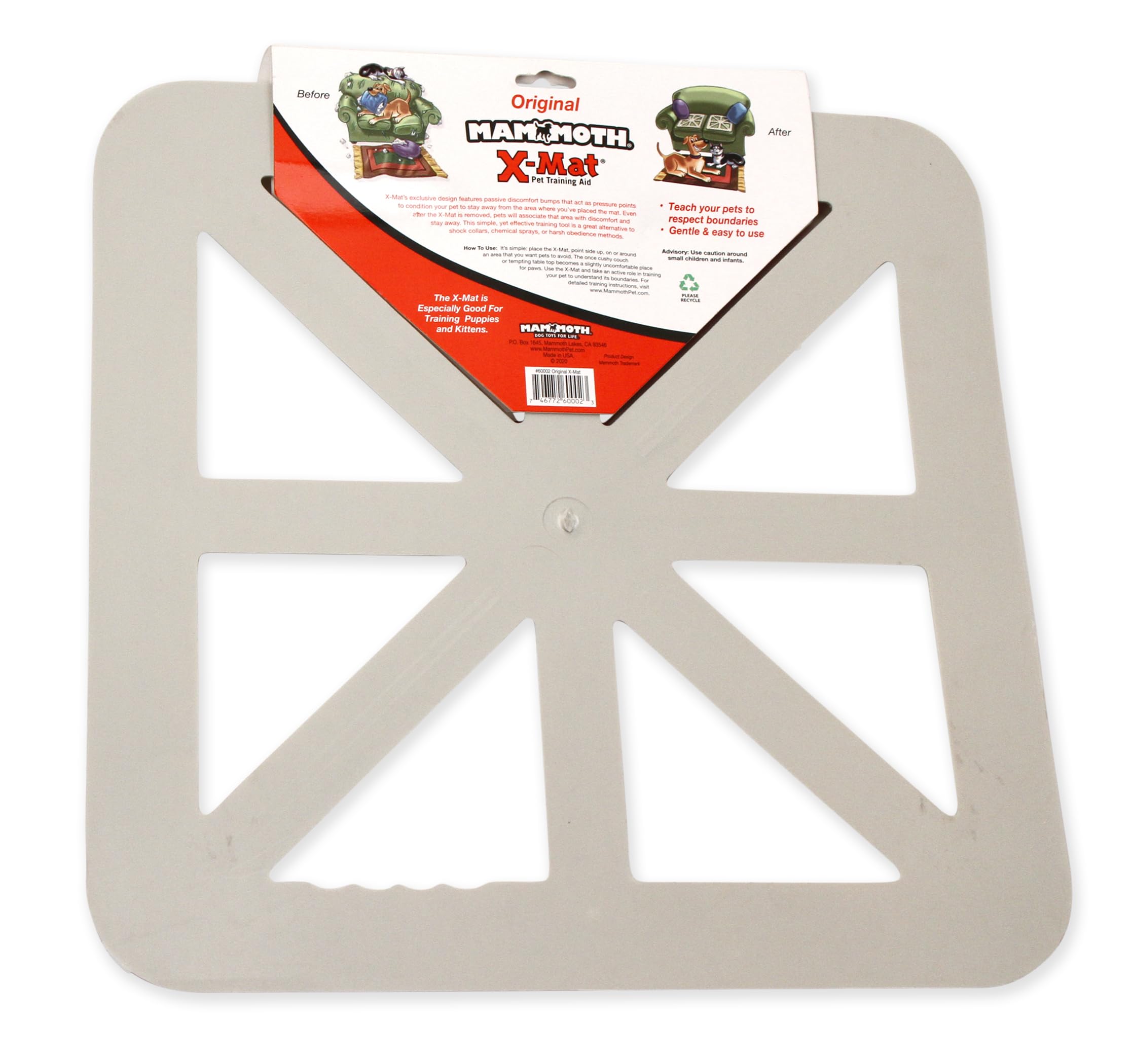 Mammoth Pet Products X-Mat Extra Pet Training Mat, Flexible, 18-Inch, Beige (60004F)