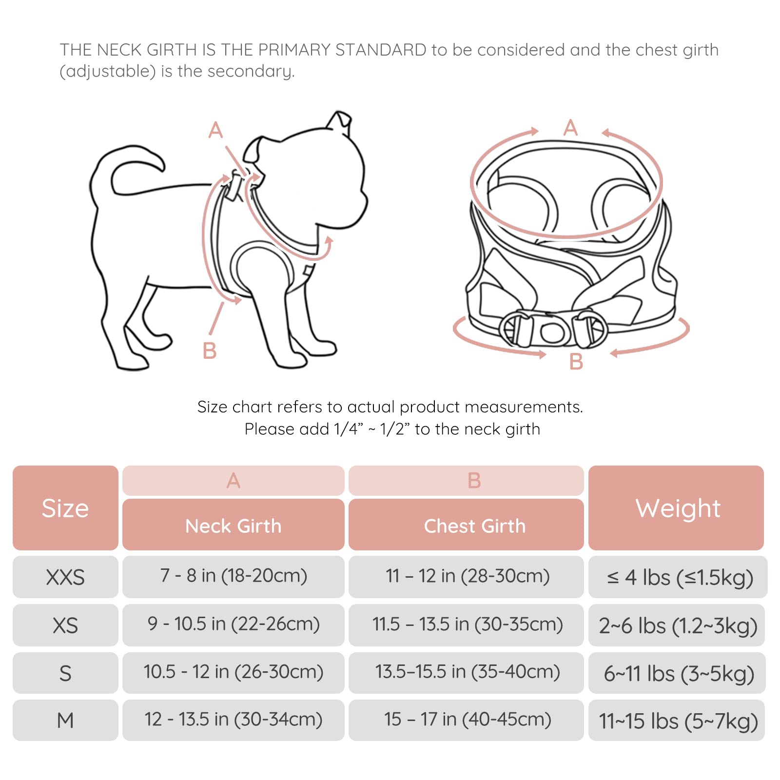 Bella & Pal Puppy Harness With Leash Set, Dog Harness For Small Dogs No Pull, Dog Leash For Small Dogs, Step In Harness For Extra Small Dogs, Pink Harness, S