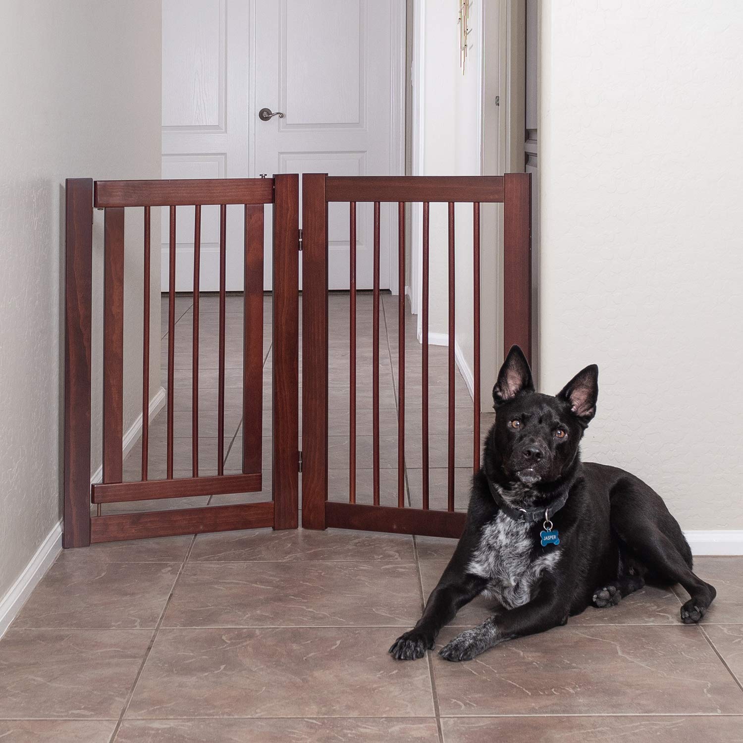 Primetime Petz 33234 Extension Kit for 360 Configurable Walk Through Folding Pet Gate,Walnut, (30 With Door)