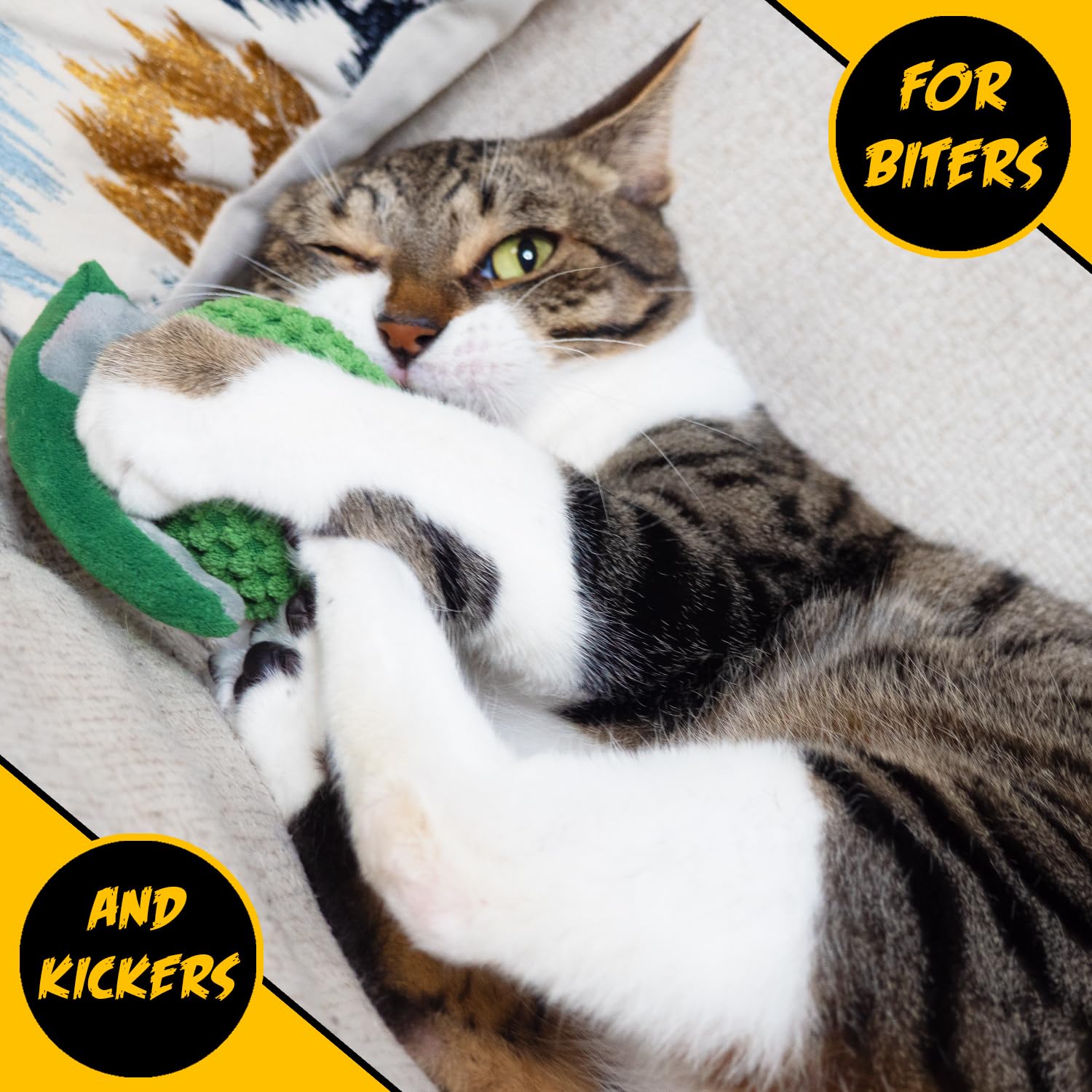 Cat Toys Grenade, Cat Toys For Indoor Cats, Kitten Toys, Catnip Toys For Cats Of All Breeds, Action Themed Fun For Kicking, Biti