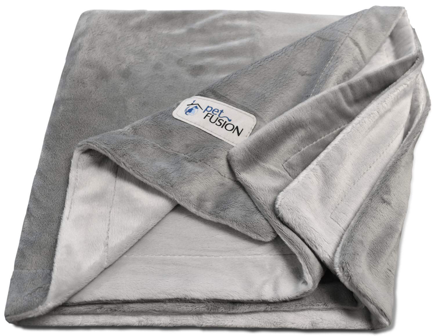 PetFusion Premium Dog & Cat Blanket | Ultra Soft Pet Blanket Available in Plush or Quilted; 2 Colors (Grey; Brown) | Perfect for