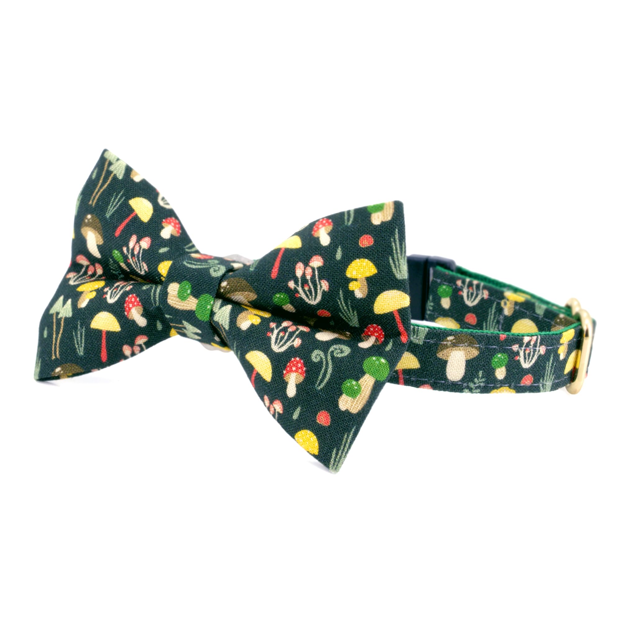 Ultra Joys Cat Collar With Bells - Breakaway For Kittens & Adults - Boy & Girl Cat Collars - Bowtie Mushroom Small