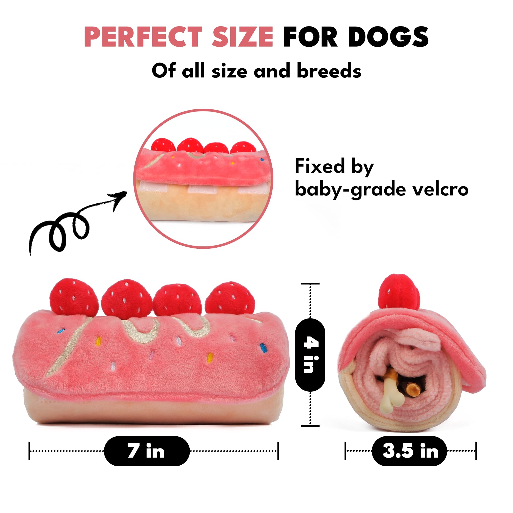Chewffon Dog Enrichment Toys, Dog Puzzle Interactive Toy, Puppy Birthday Cake Toy For Boredom And Stimulating, Slow Feeding Snuf