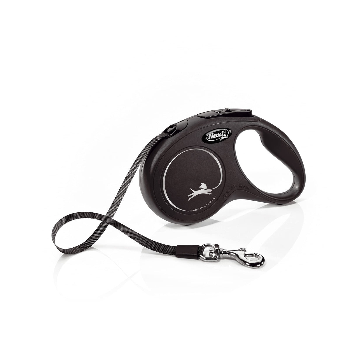 Flexi Automatic Leash New Classic Tape S 5M Black