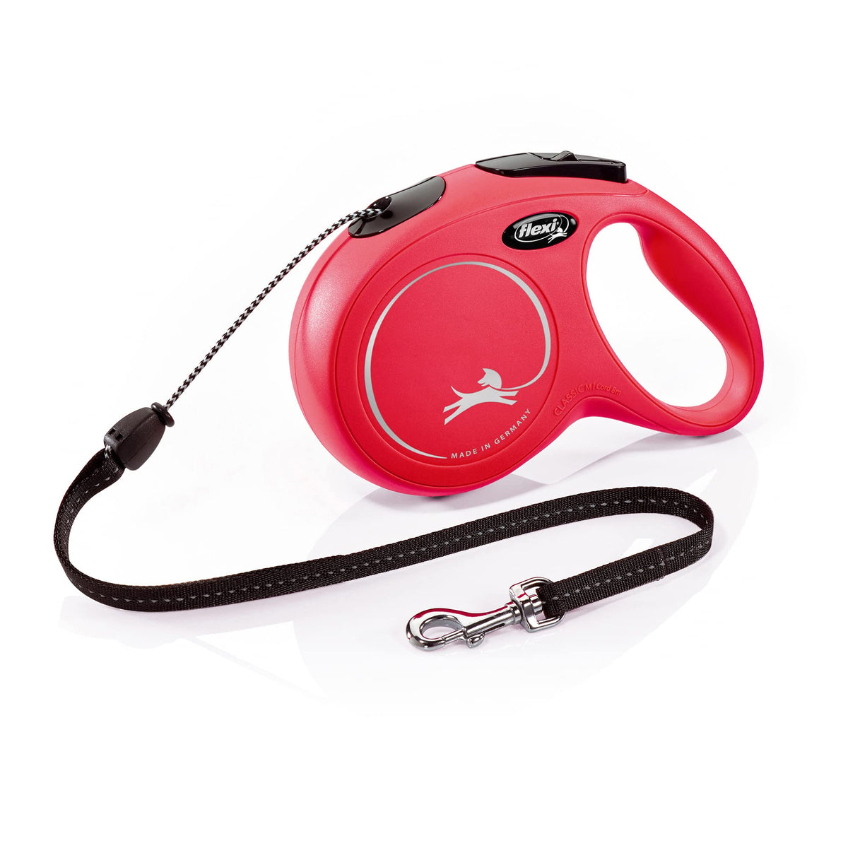 Flexi Classic Retractable Lead Cord, Medium, Red