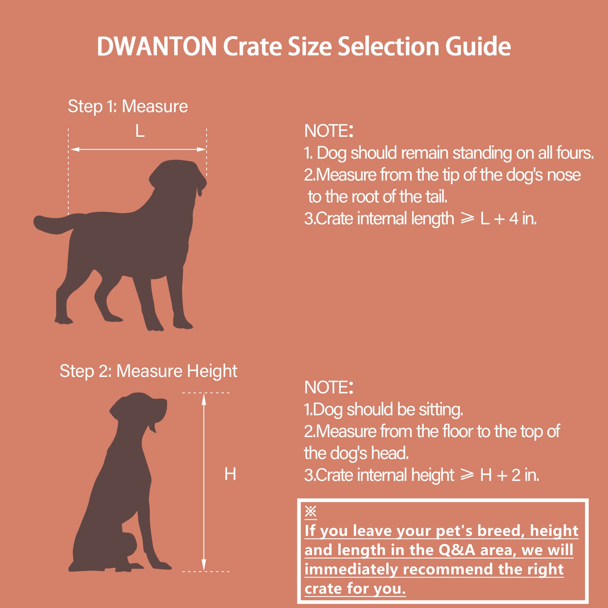 DWANTON Dog Crate Furniture with Cushion, Wooden Kennel Table with Double Doors, Indoor Dog House, Large Size, 38.5 L, Dark Gray