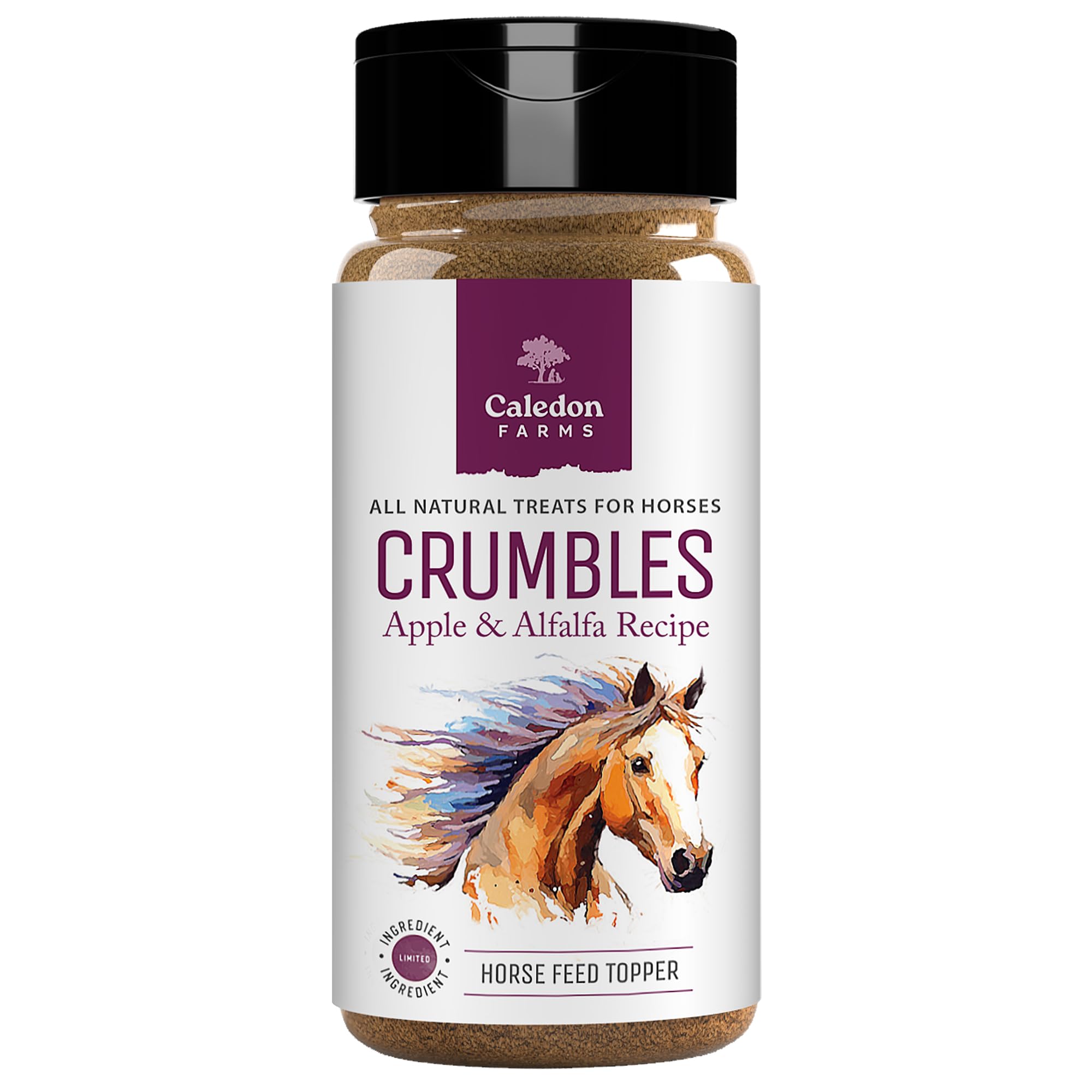 Caledon Farms Crumbles - Apple & Alfalfa Recipe, 10.6oz, Horse Treats