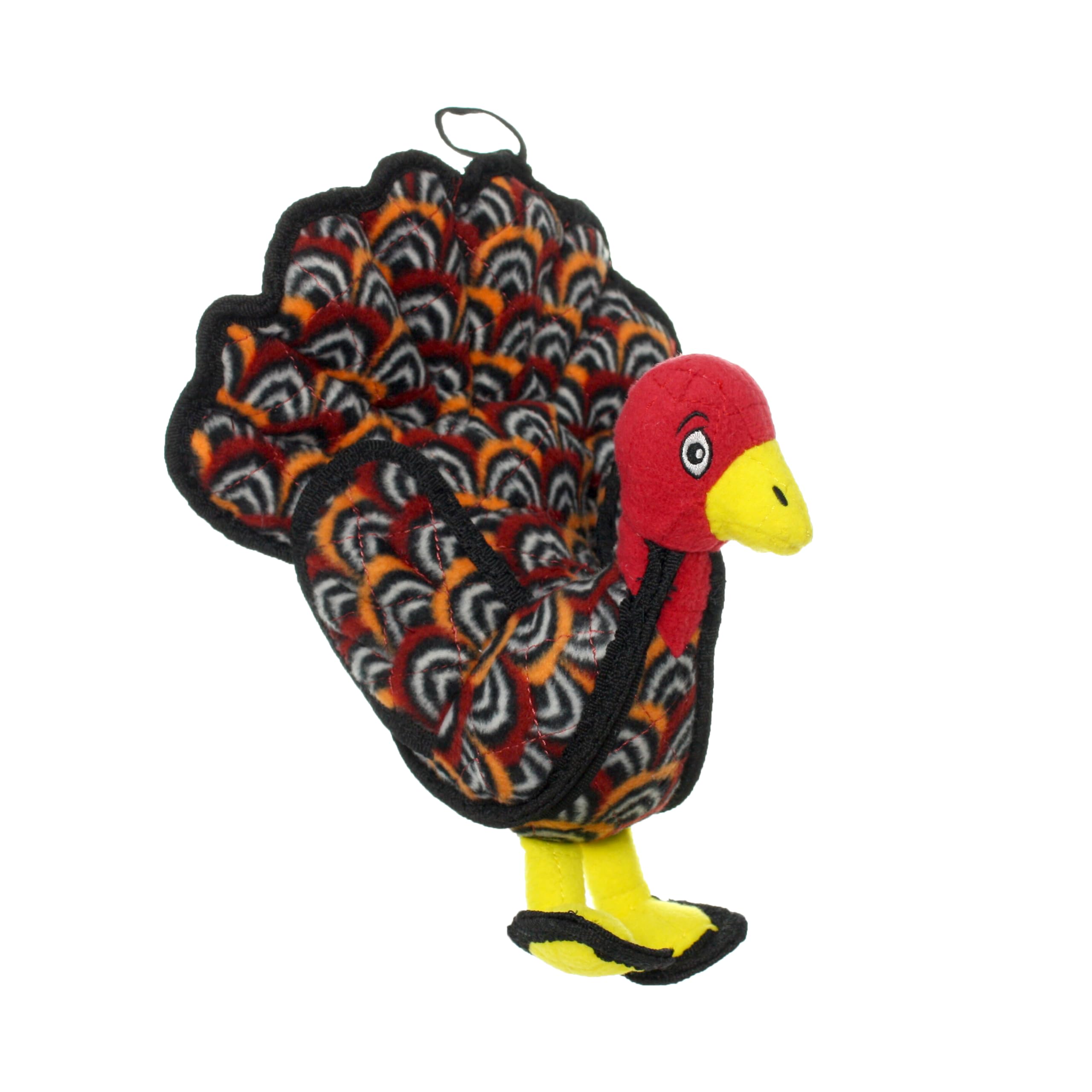 TUFFY - World's Tuffest Soft Dog Toy - Barnyard Junior Turkey - Squeakers - Multiple Layers. Made Durable, Strong & Tough. Inter