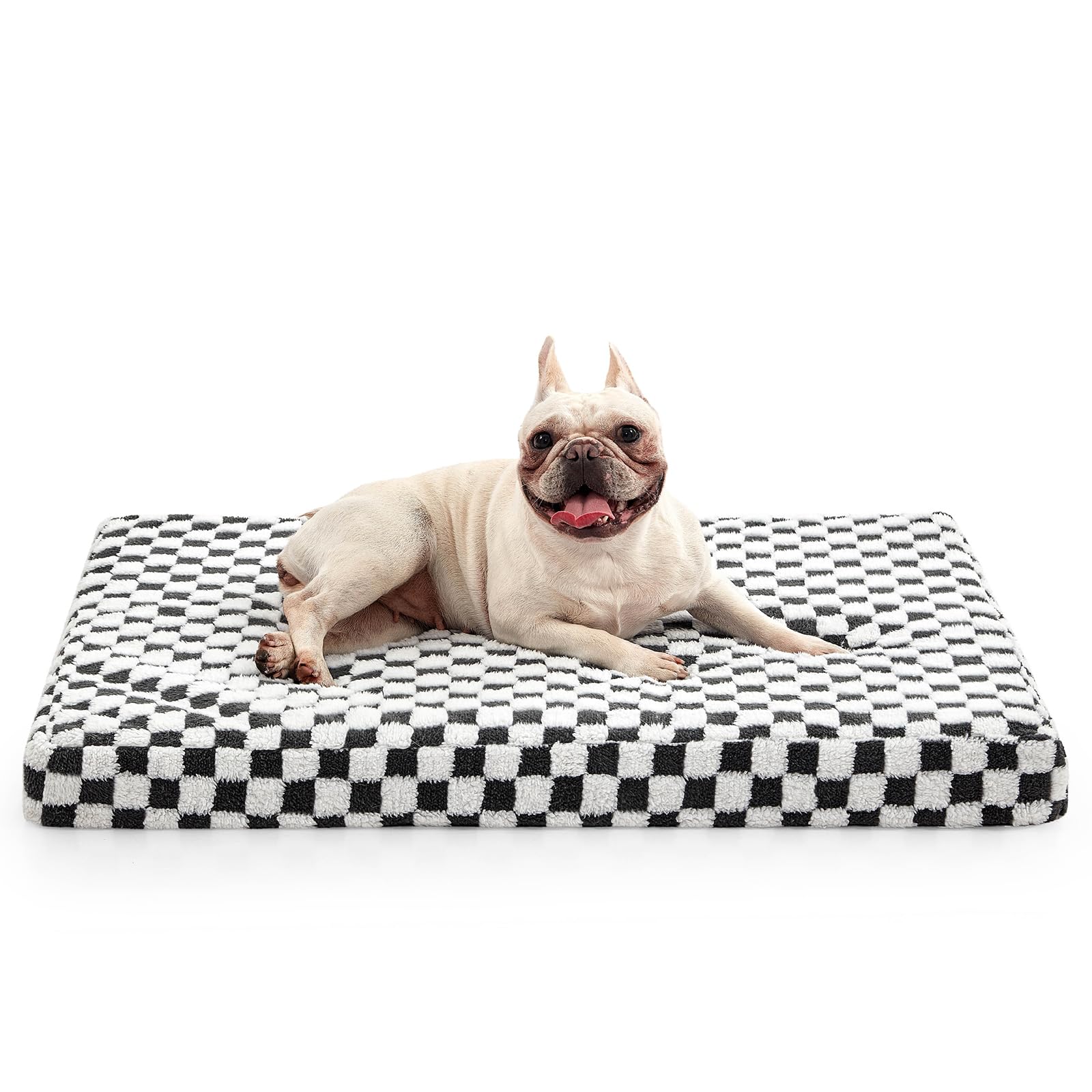 Joejoy Dog Bed For Medium Dogs, Large Orthopedic Dog Bed With Removable Washable Cover, Cute Modern Plush & Memory Egg Crate Foa