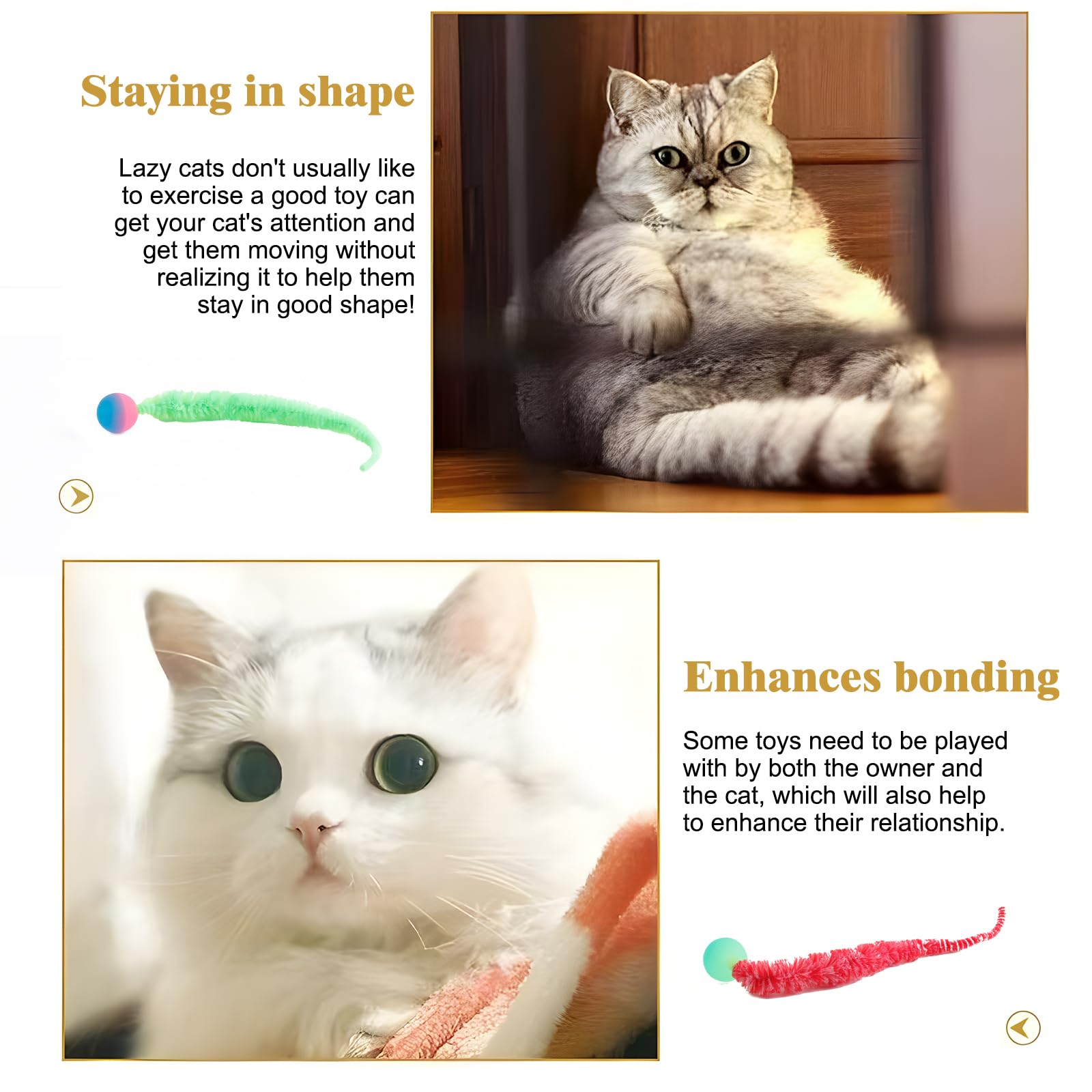 Yishangfa Mixed Bouncy Balls For Cats 5 Pack